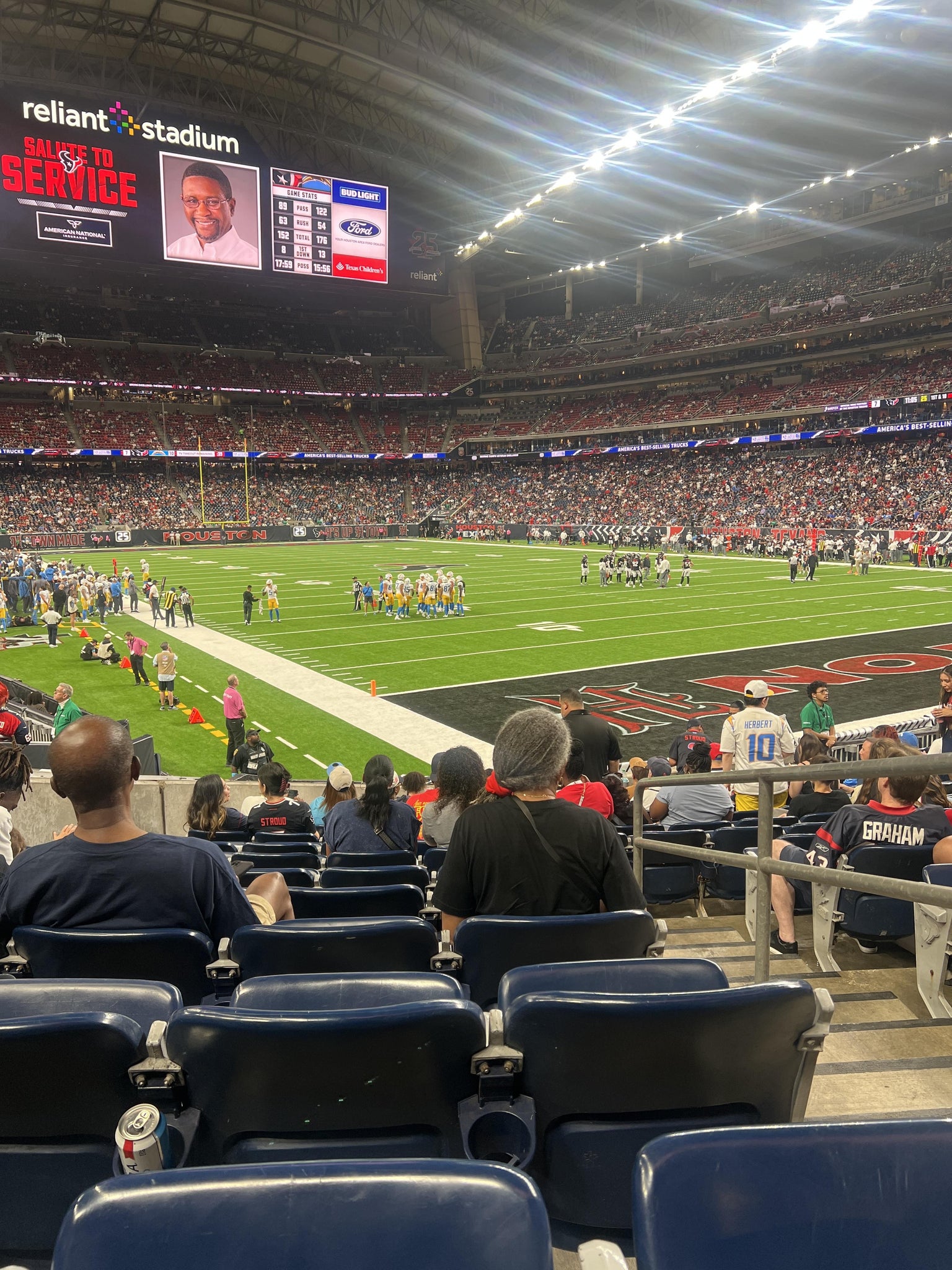 Real Fan View taken from Section 120 at Reliant Stadium by Earnest W