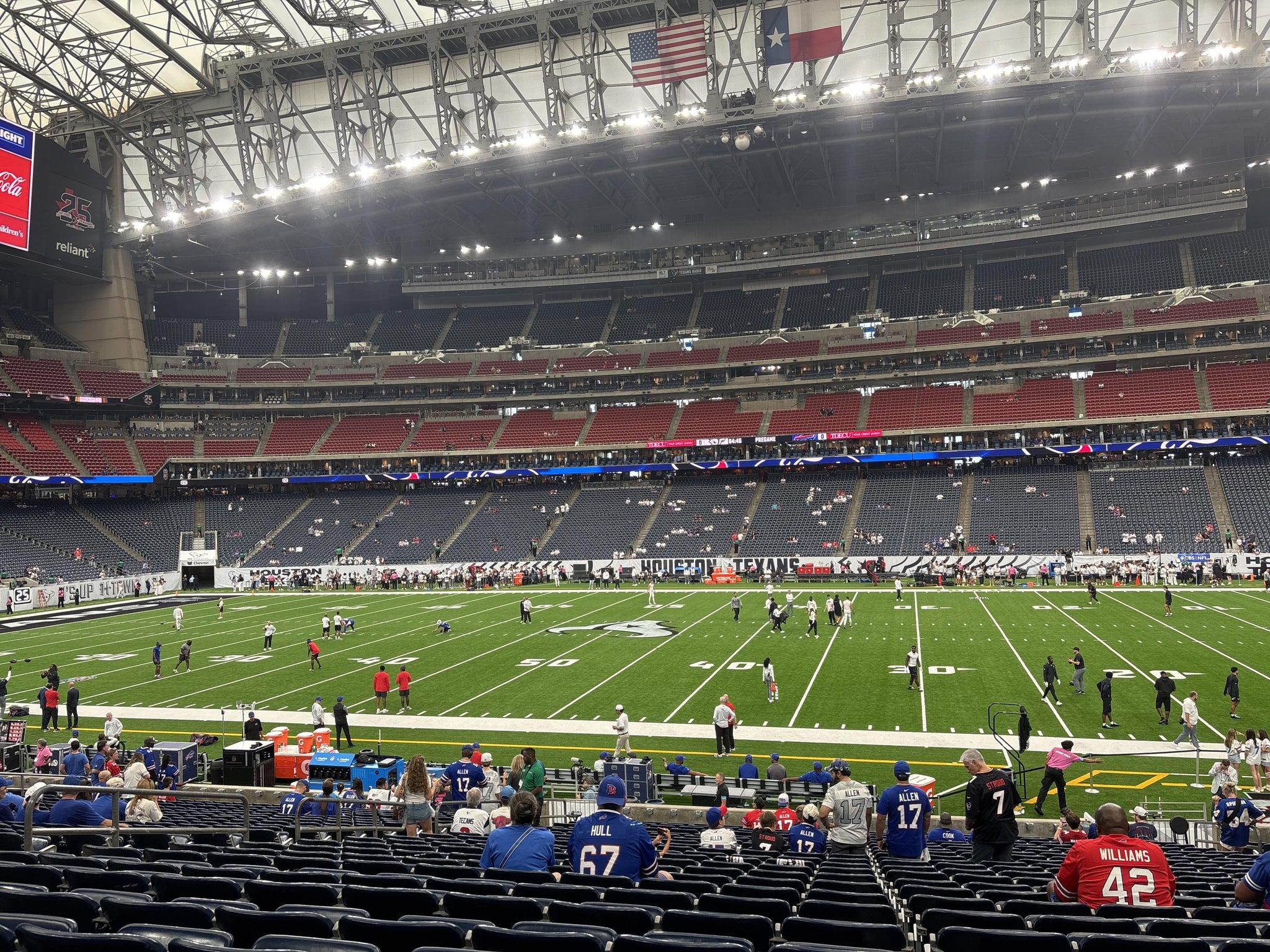Real Fan View taken from Section 125 at Reliant Stadium by Makayla N