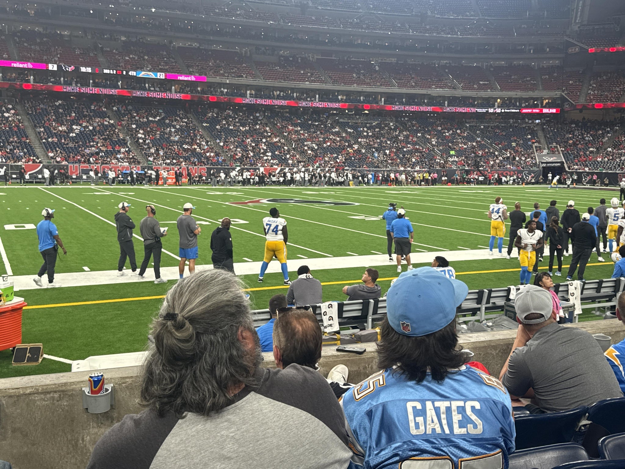 Real Fan View taken from Section 128 at Reliant Stadium by Janel L