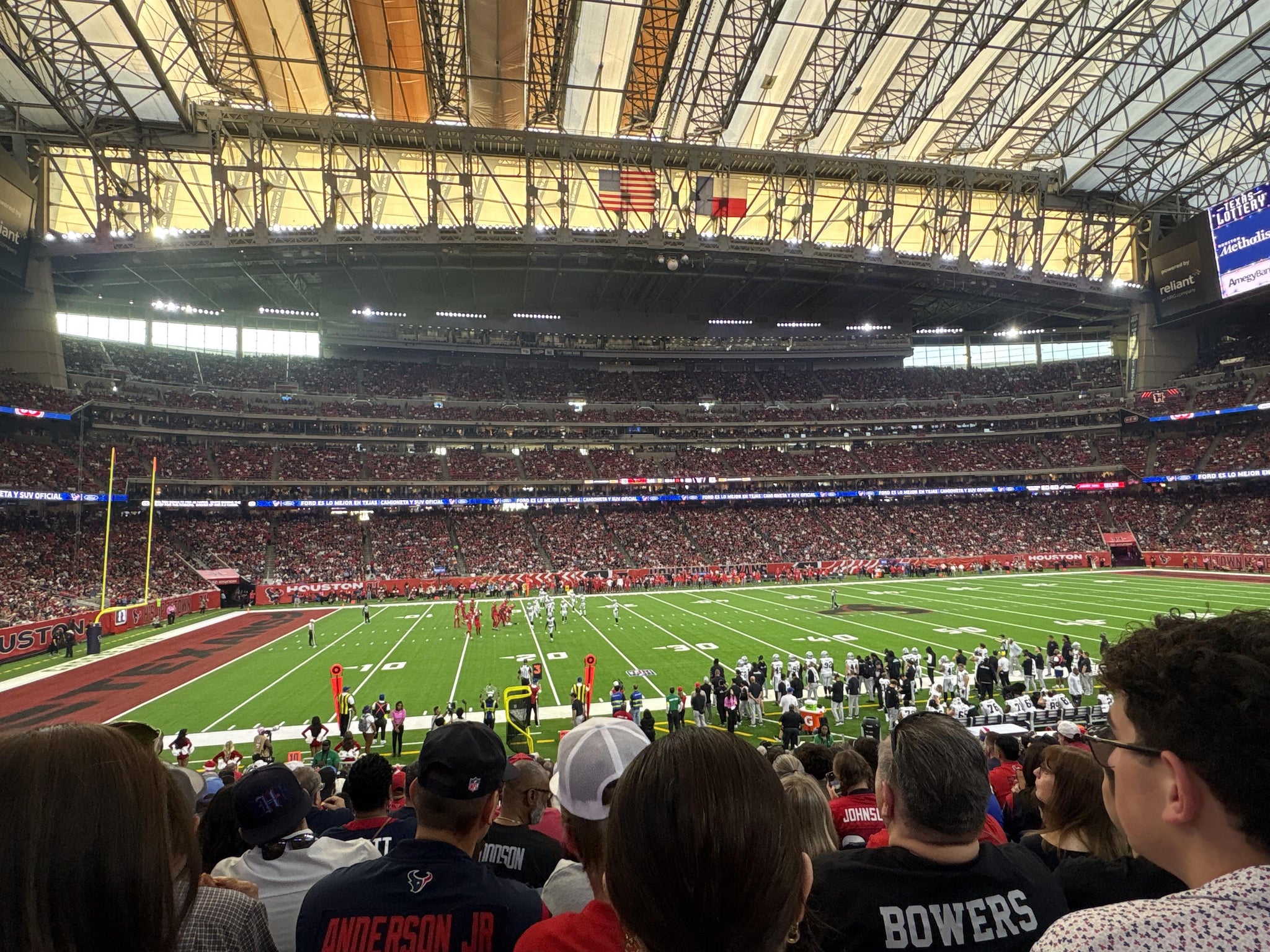 Real Fan View taken from Section 129 at Reliant Stadium by O julieta M