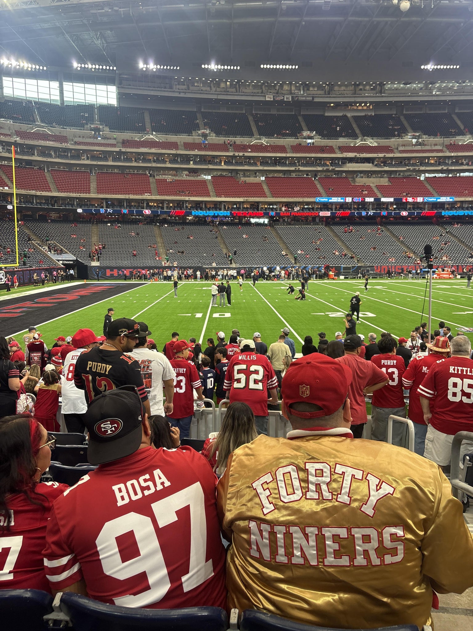Real Fan View taken from Section 130 at Reliant Stadium by Alicia C