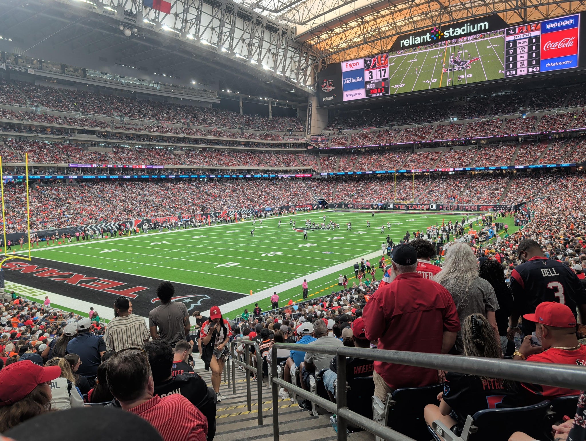 Real Fan View taken from Section 133 at Reliant Stadium by Eric G