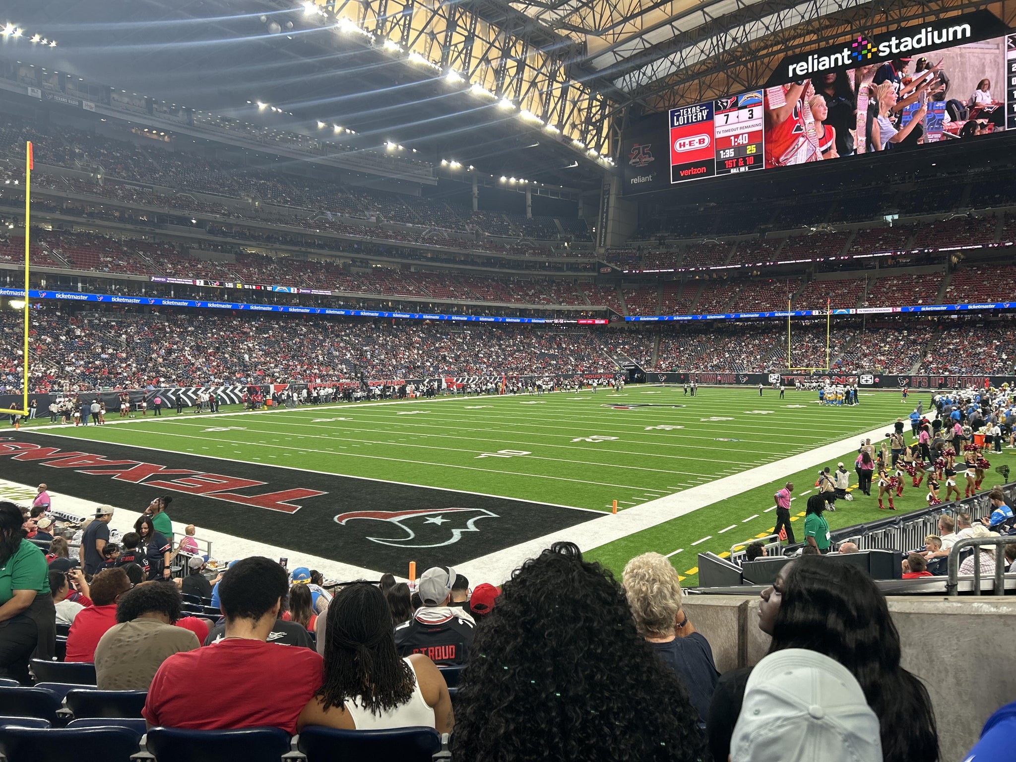 Real Fan View taken from Section 133 at Reliant Stadium by Hannah S
