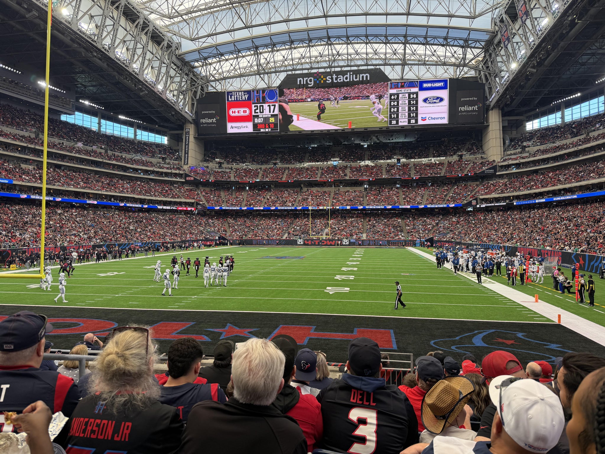 Real Fan View taken from Section 135 at Reliant Stadium by David A