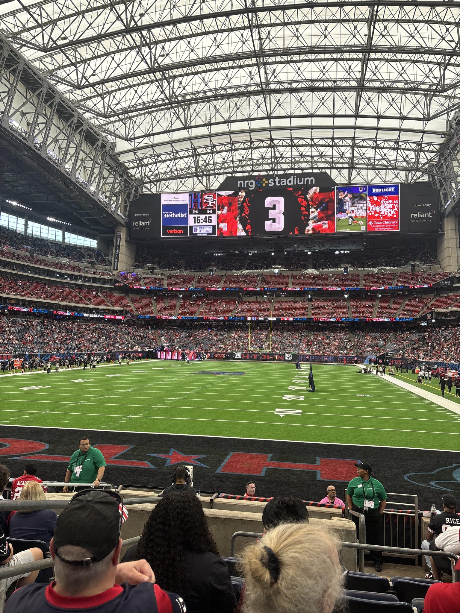 Real Fan View taken from Section 135 at Reliant Stadium by Freddie M