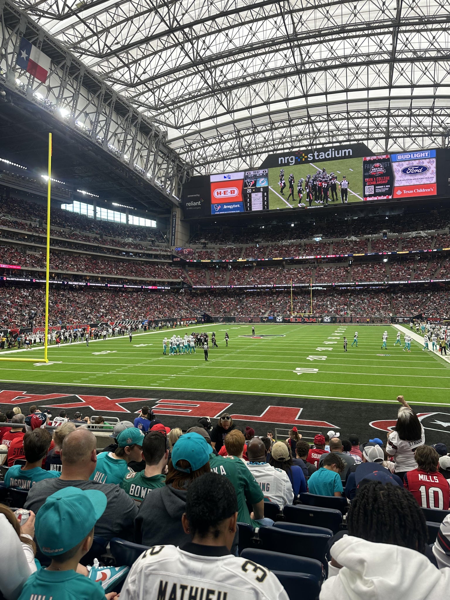Real Fan View taken from Section 135 at Reliant Stadium by Coy M