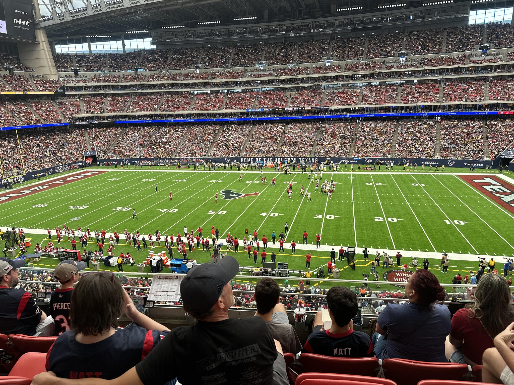 Real Fan View taken from Section 308 at Reliant Stadium by Zachary W