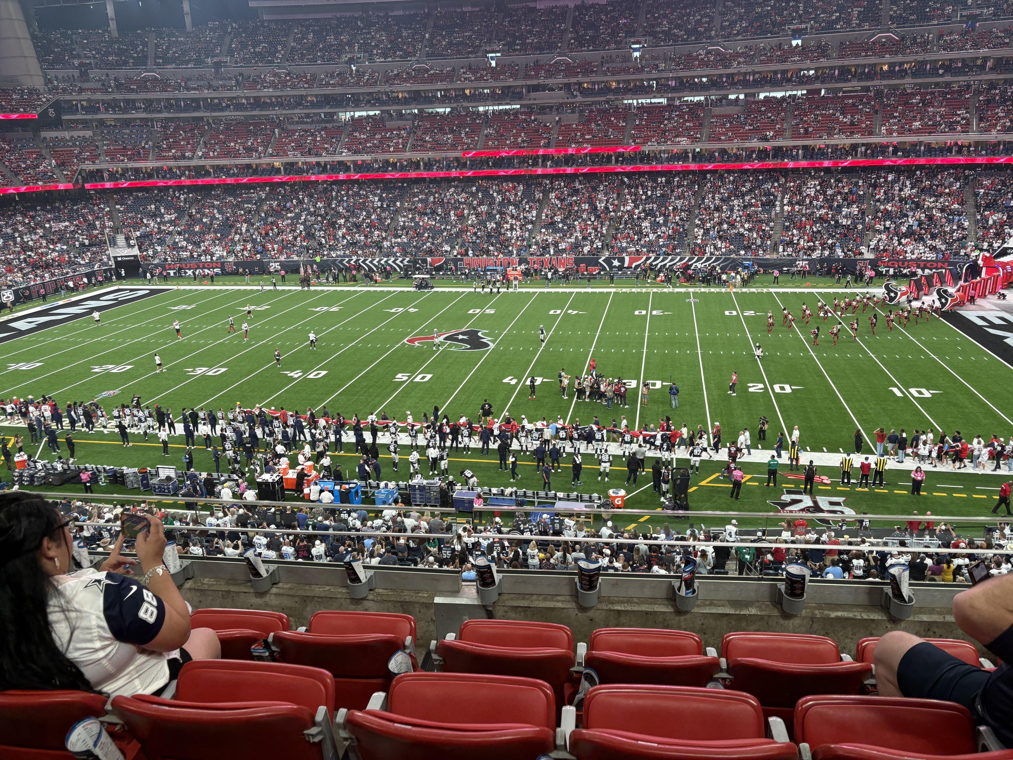 Vue réelle des fans prise de la Section 336 au site Reliant Stadium par Ilene E