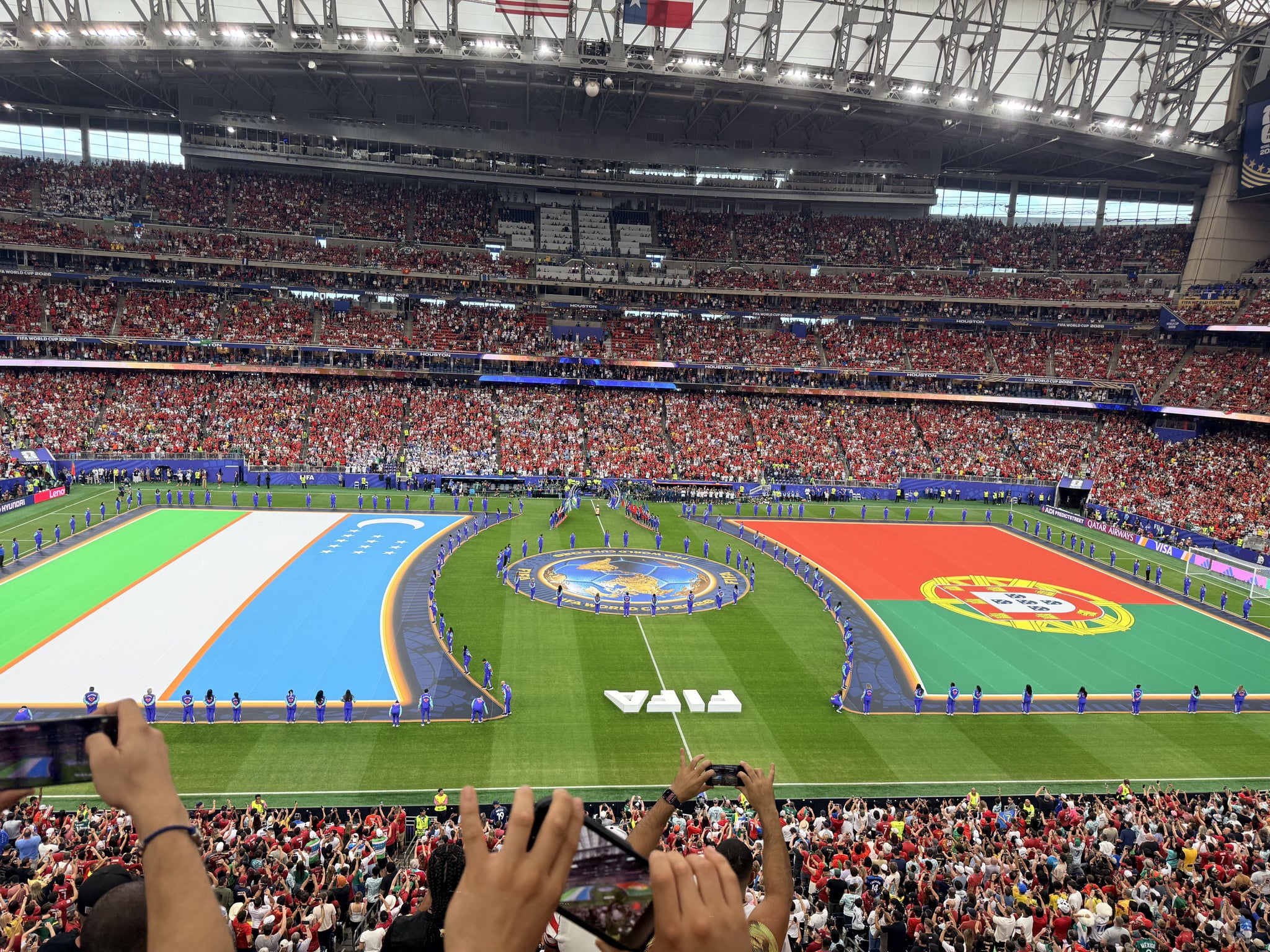 Vue réelle des fans prise de la Section 338 au site Reliant Stadium par Saida B