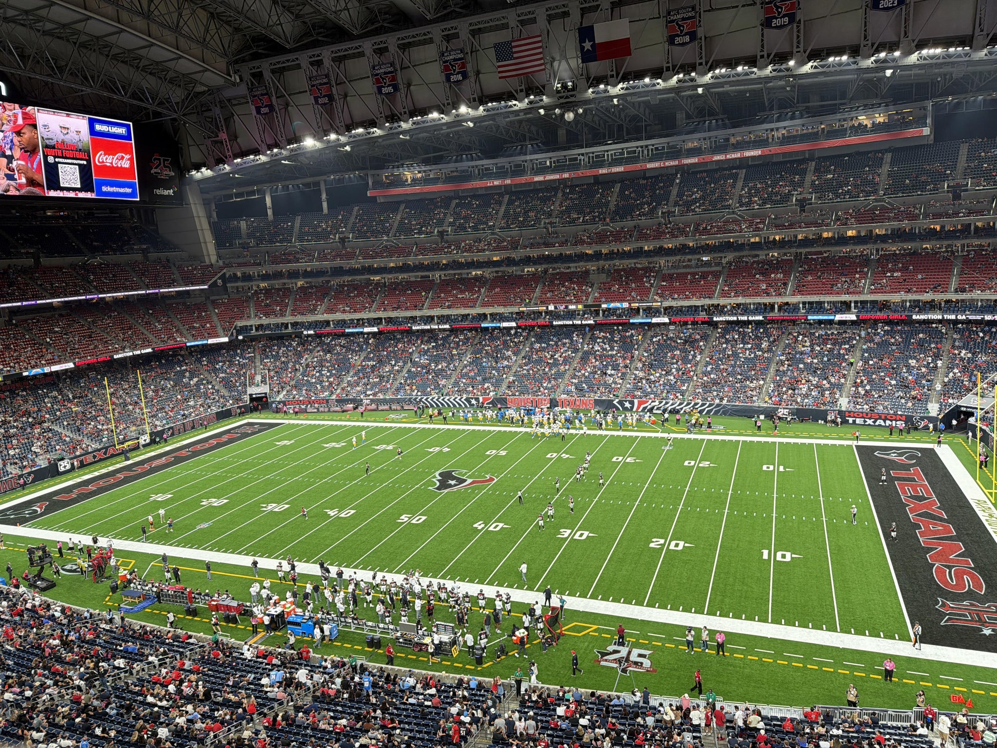 Real Fan View taken from Section 505 at Reliant Stadium by Shaoyou L