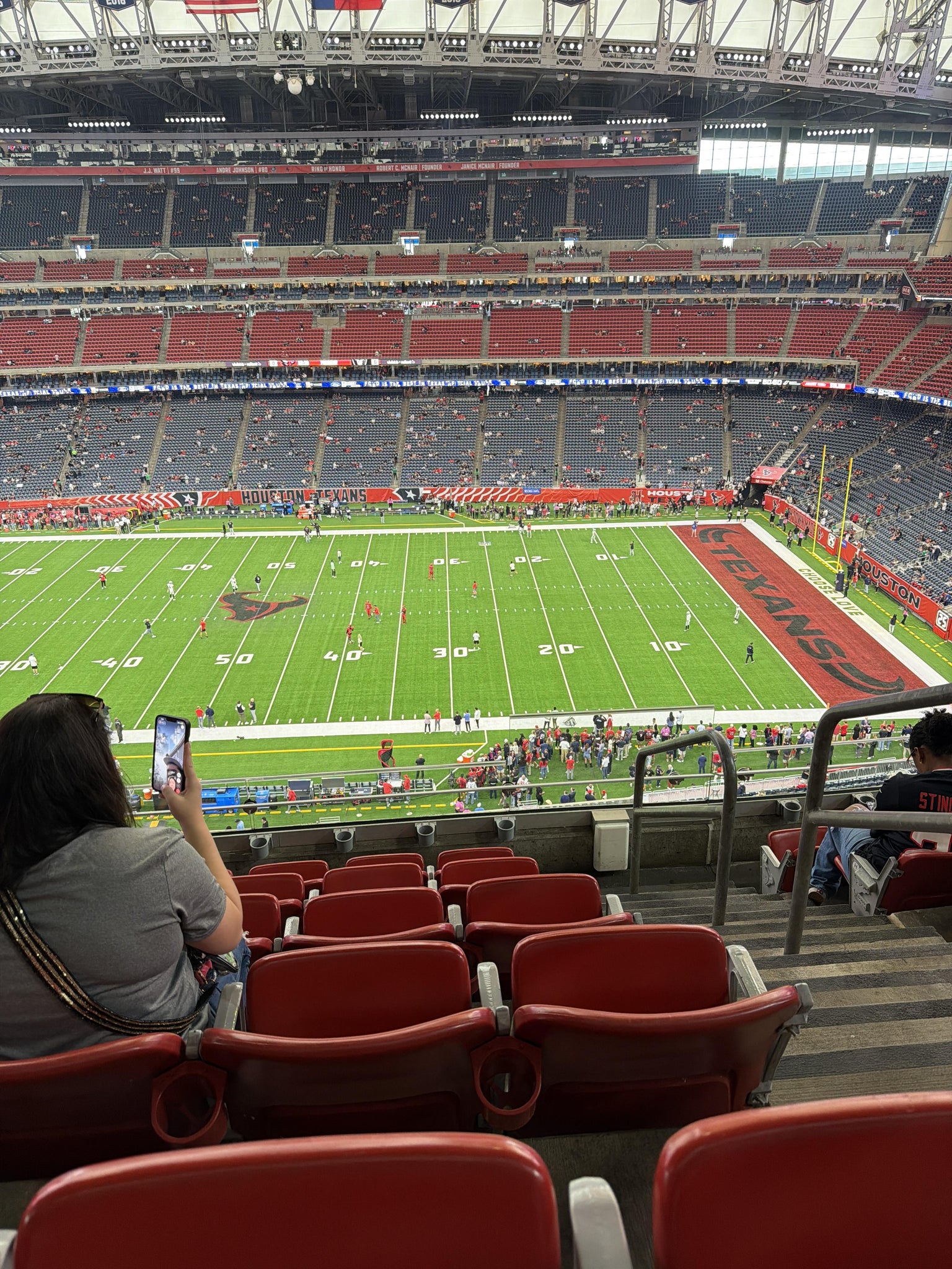 Real Fan View taken from Section 507 at Reliant Stadium by Tara S