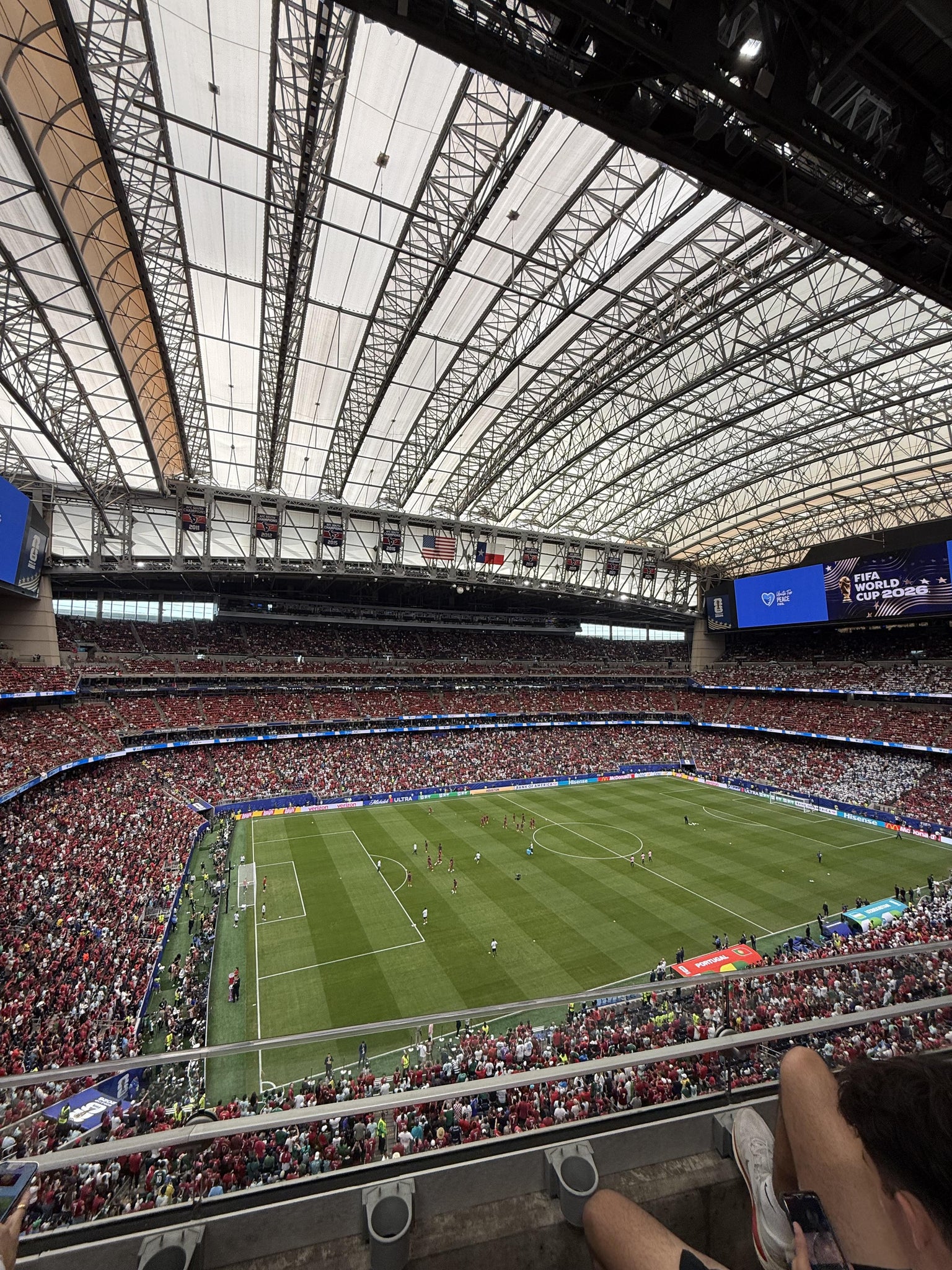 Vue réelle des fans prise de la Section 512 au site Reliant Stadium par Juan P