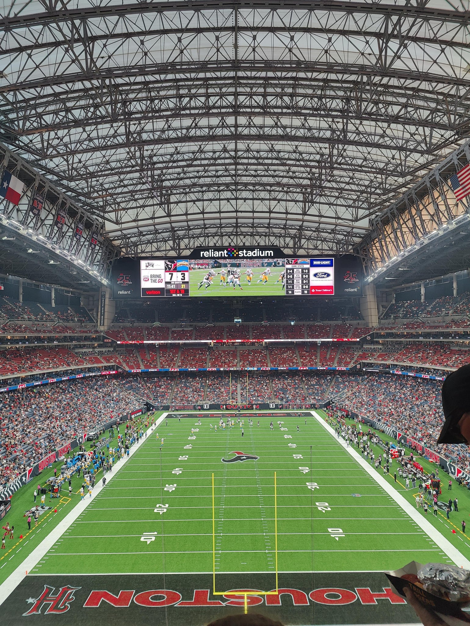 Real Fan View taken from Section 521 at Reliant Stadium by Kristen S