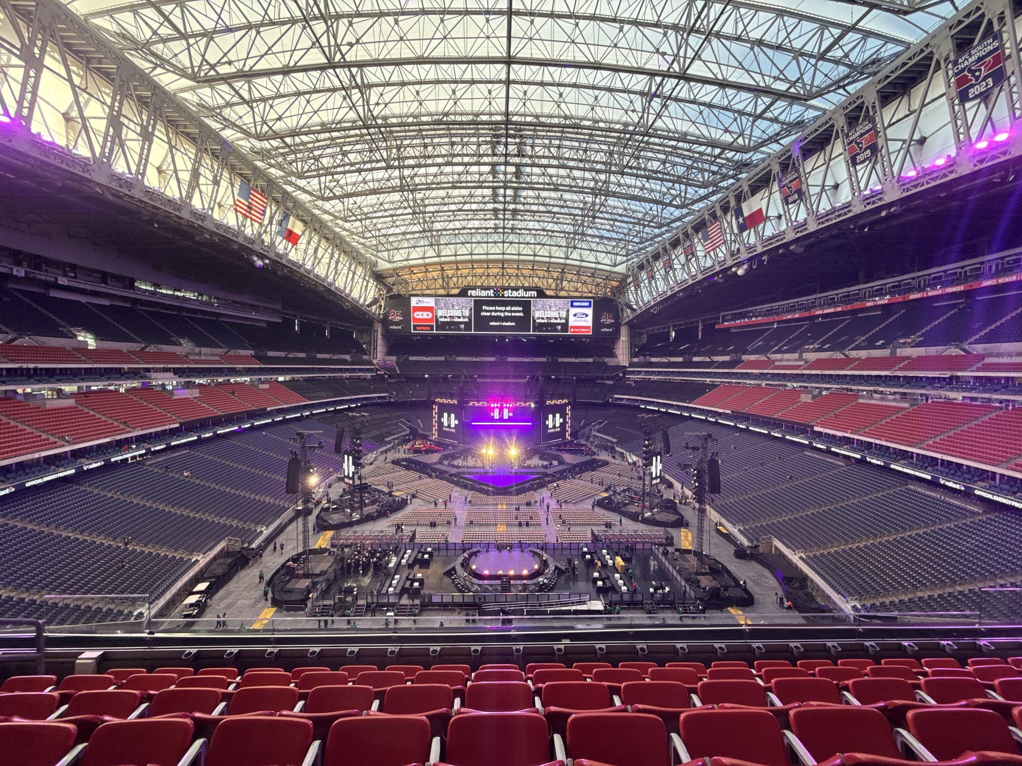 Vue réelle des fans prise de la Section 547 au site Reliant Stadium par Nataly G