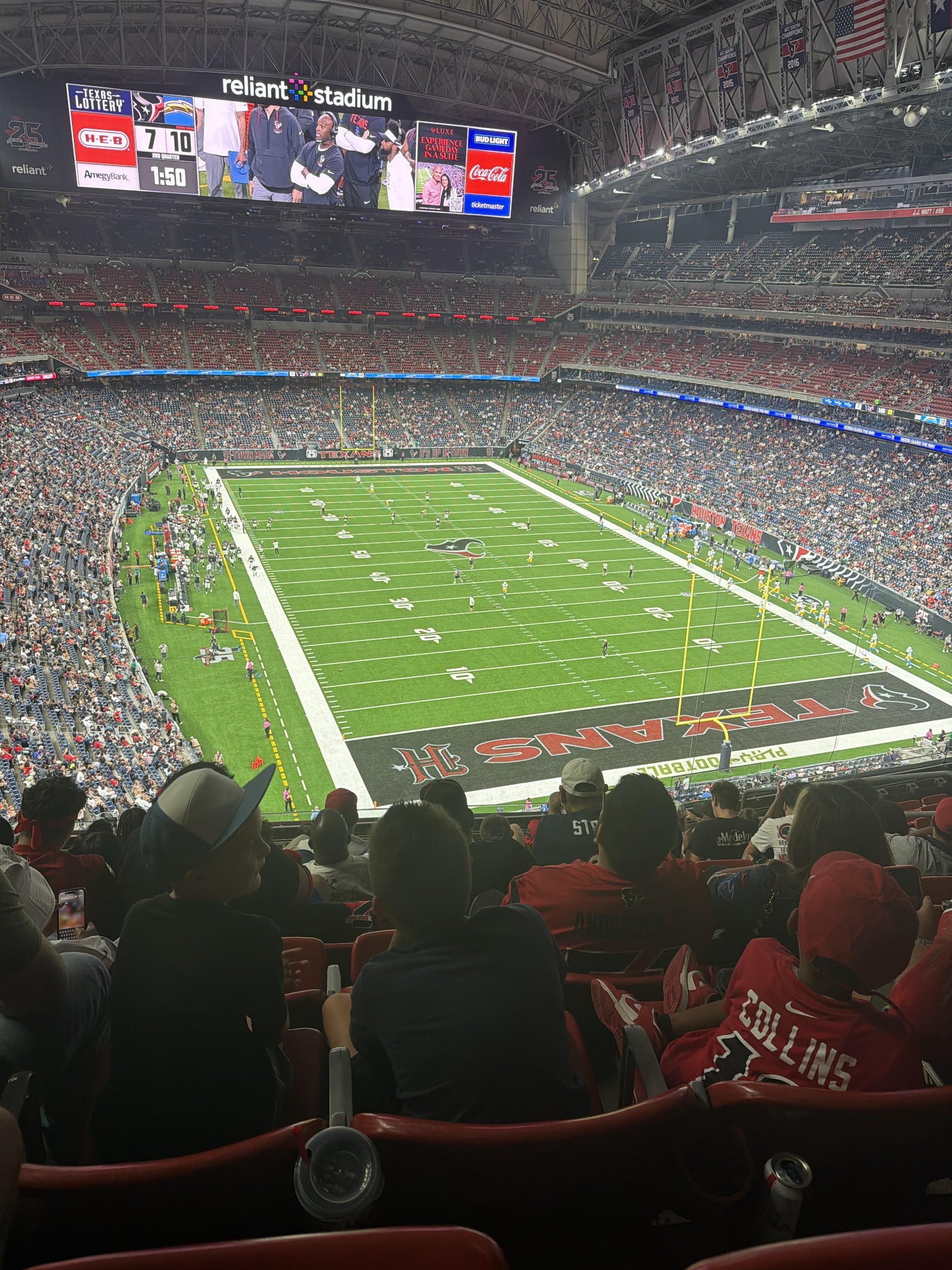 Real Fan View taken from Section 550 at Reliant Stadium by Darrell A