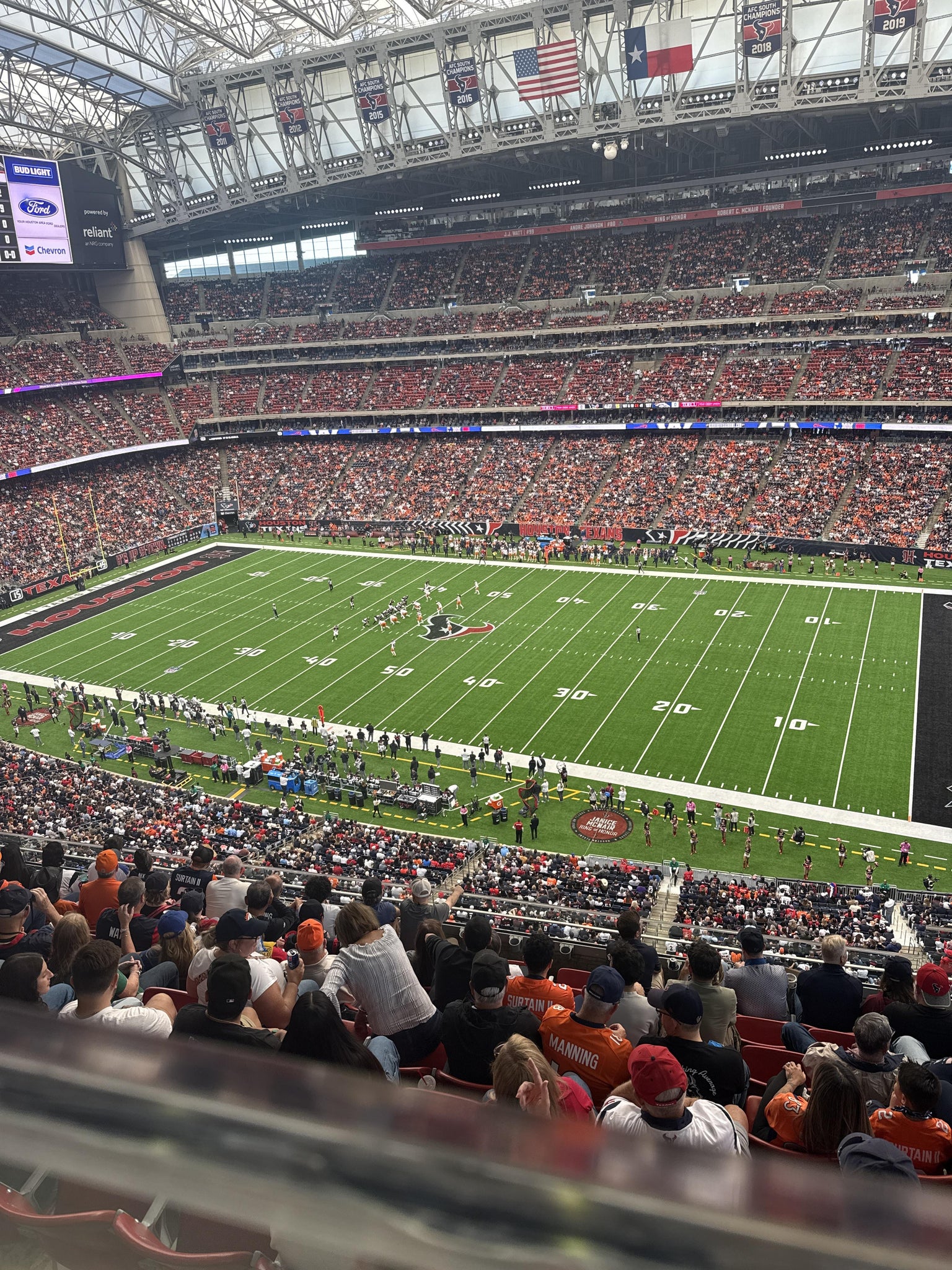 Real Fan View taken from Section 605 at Reliant Stadium by Charles F