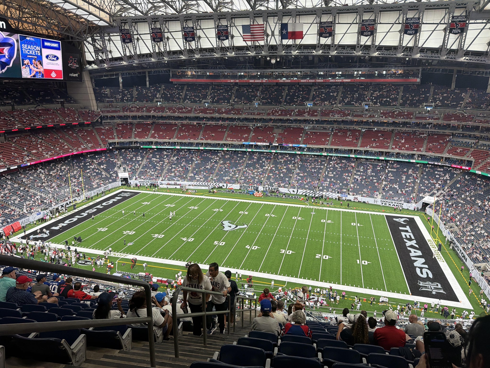 Real Fan View taken from Section 606 at Reliant Stadium by Laura T