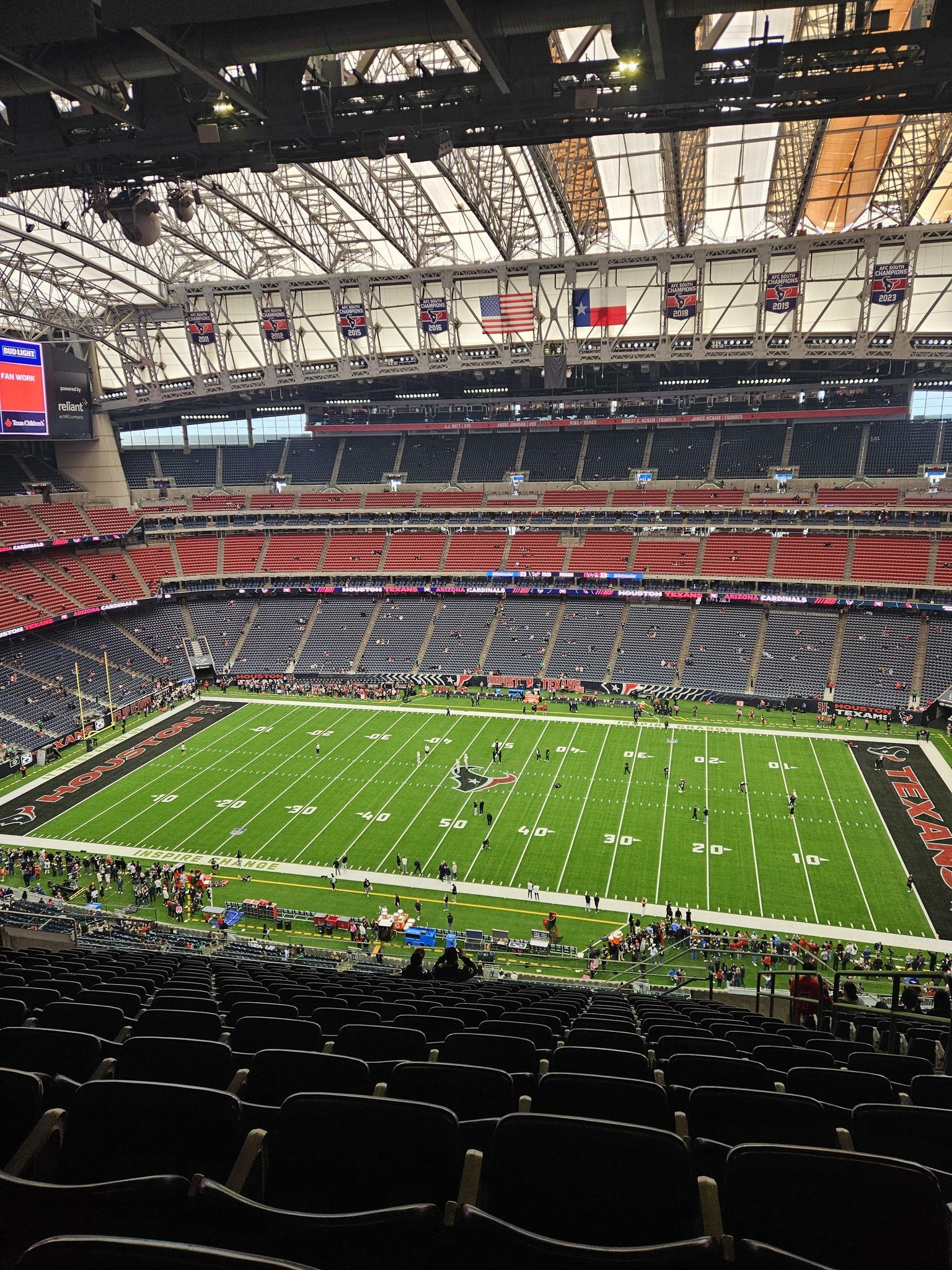 Real Fan View taken from Section 607 at Reliant Stadium by Anonymous User