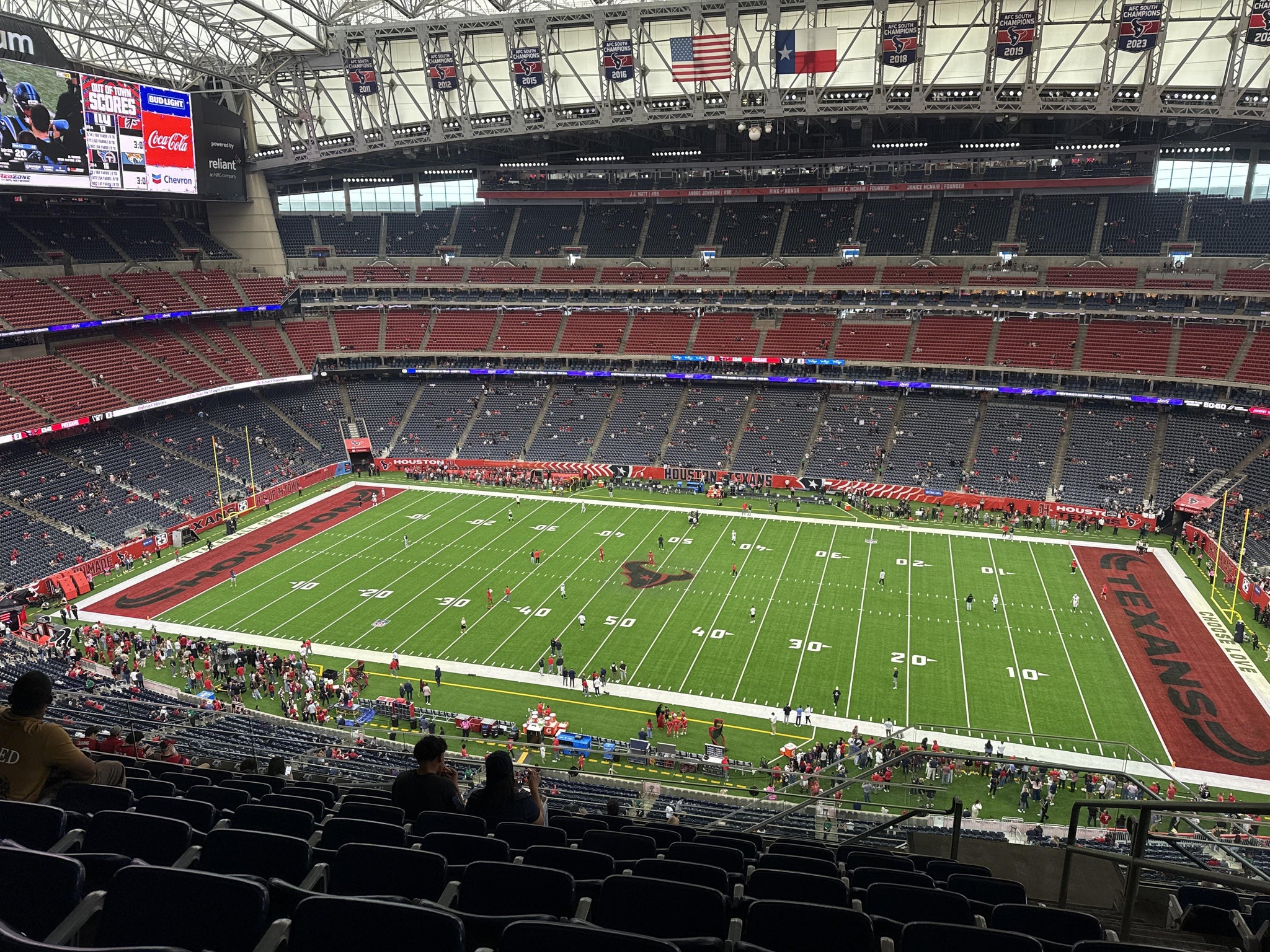 Real Fan View taken from Section 608 at Reliant Stadium by Claudia M