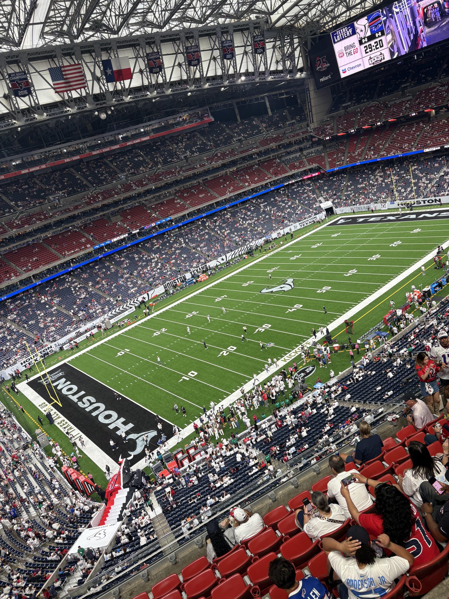 Real Fan View taken from Section 614 at Reliant Stadium by Ana sofía R