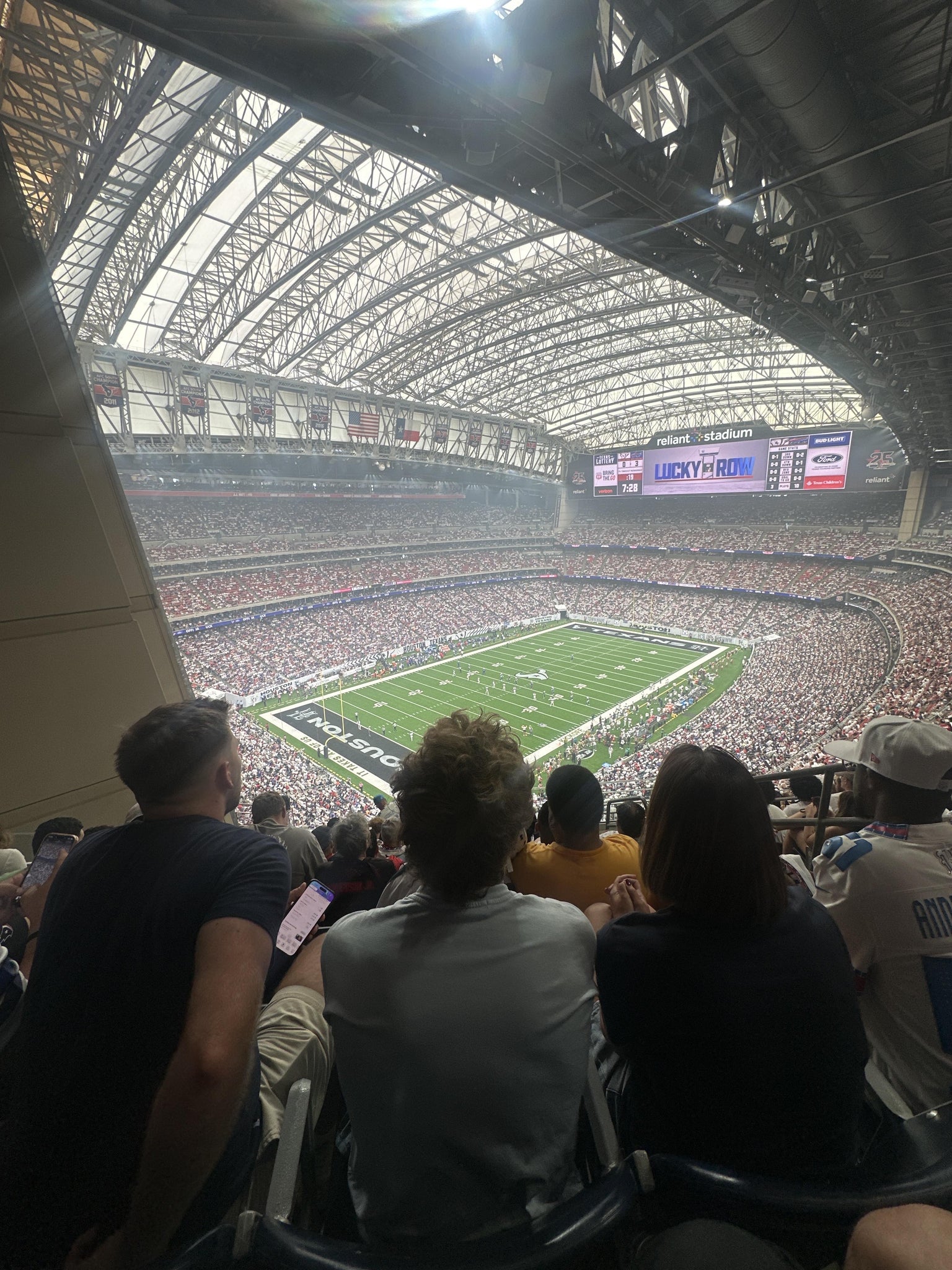 Real Fan View taken from Section 616 at Reliant Stadium by Joshua D