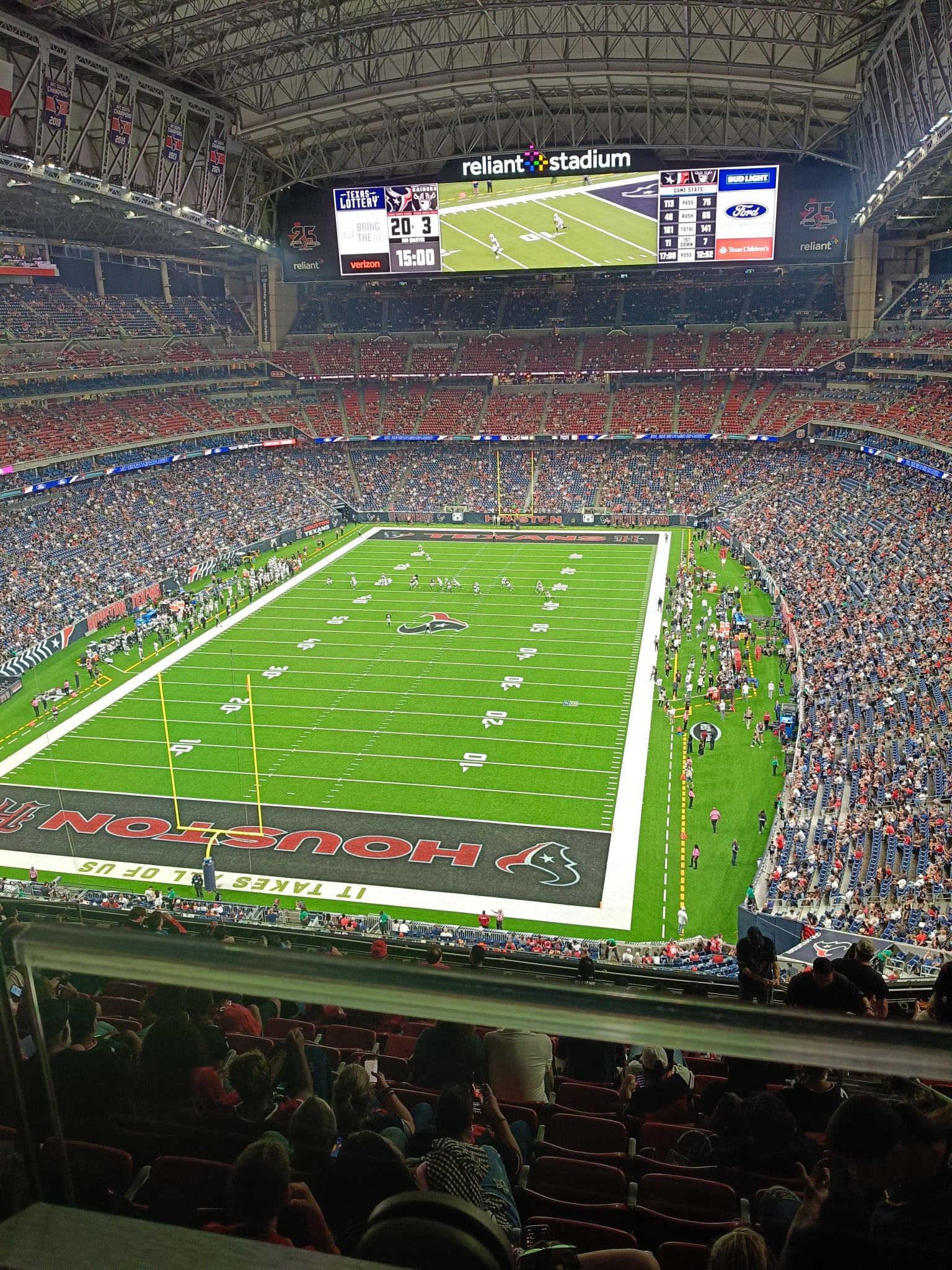 Real Fan View taken from Section 619 at Reliant Stadium by Herbert P