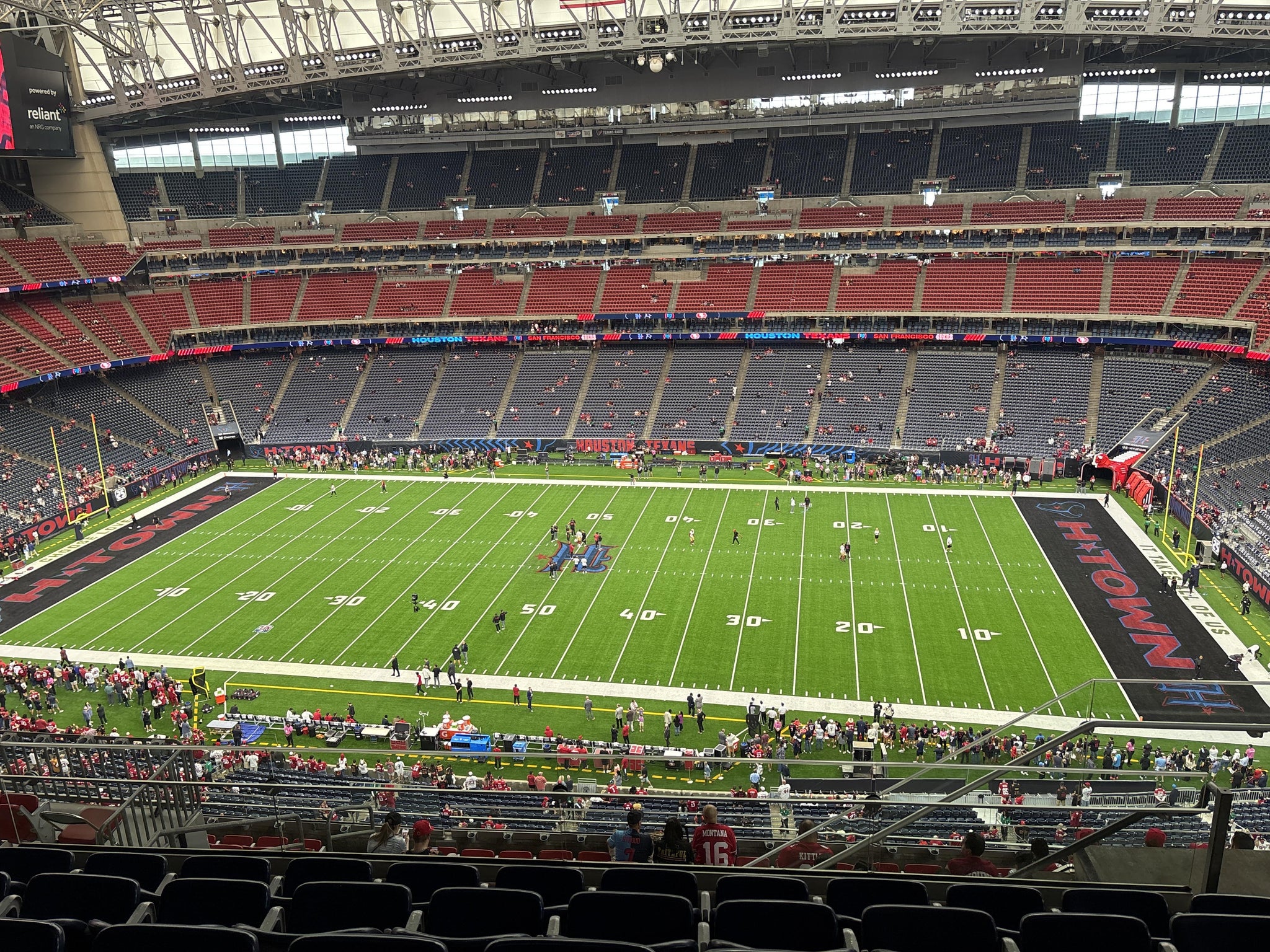 Real Fan View taken from Section 633 at Reliant Stadium by Kathia A