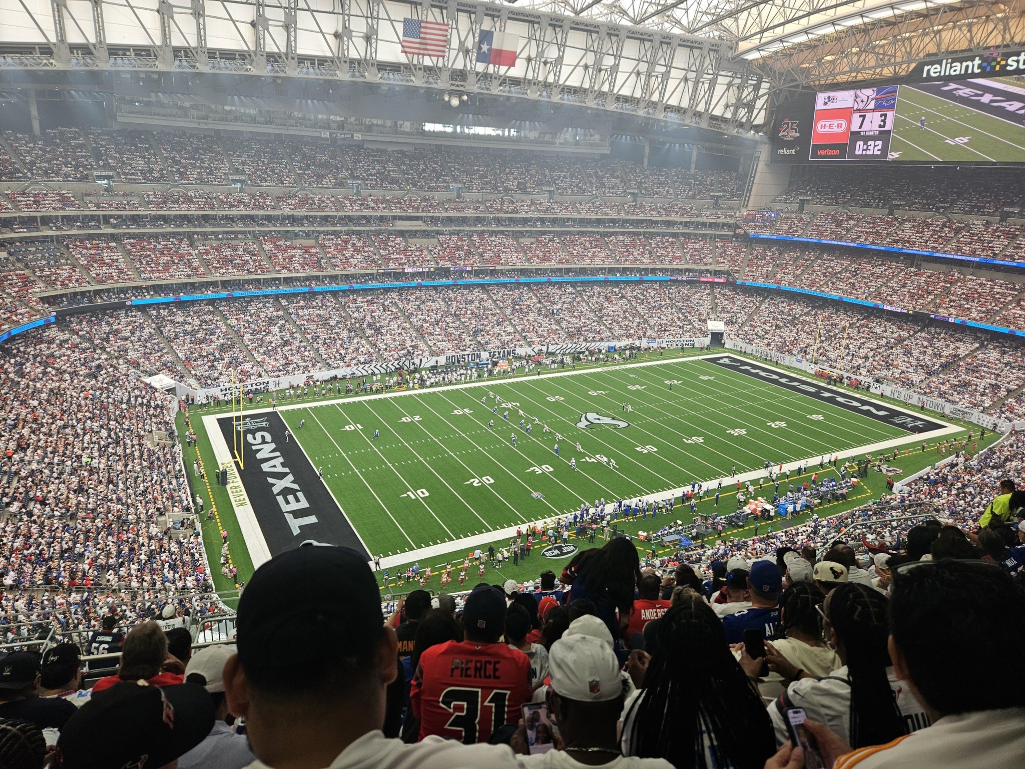 Real Fan View taken from Section 639 at Reliant Stadium by Joshua E