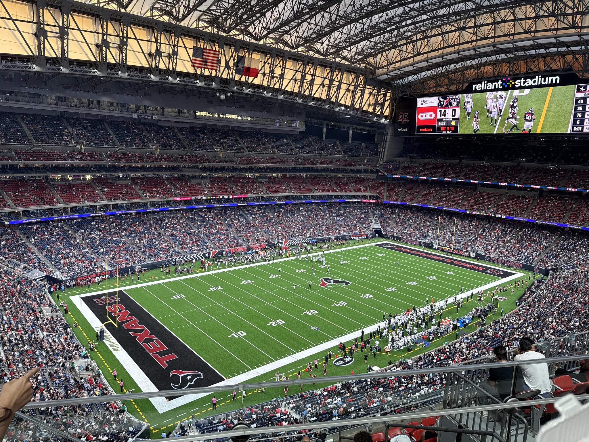 Real Fan View taken from Section 640 at Reliant Stadium by Robert H