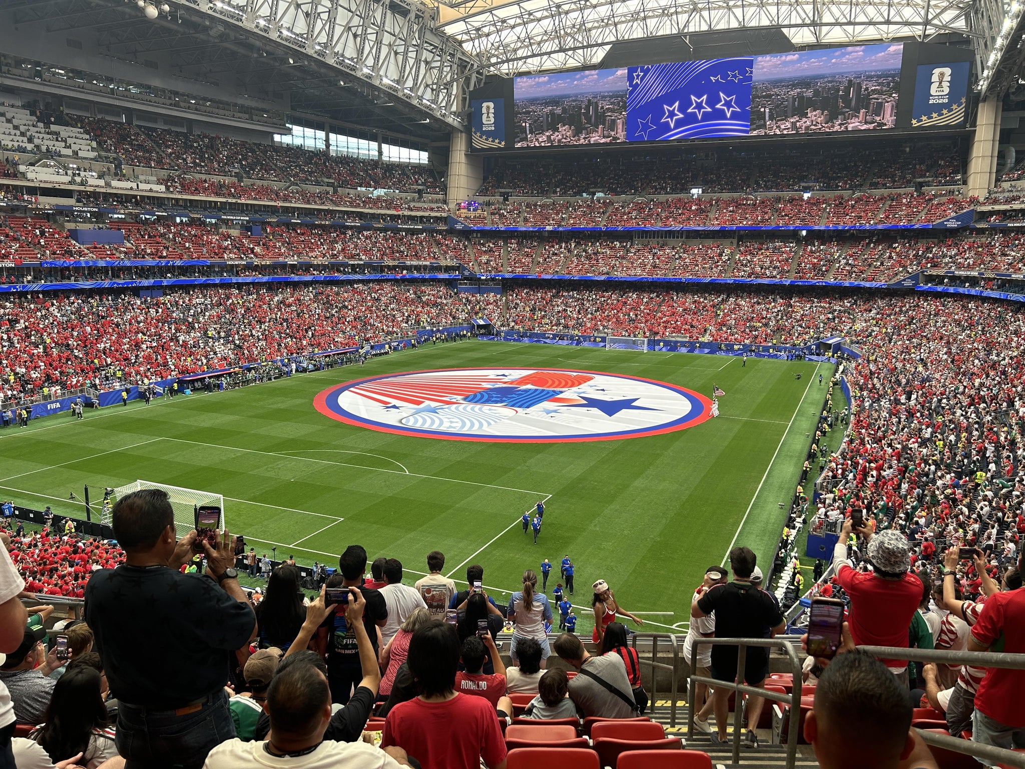 Real Fan View taken from Brazos Suite 348 at Reliant Stadium by William L