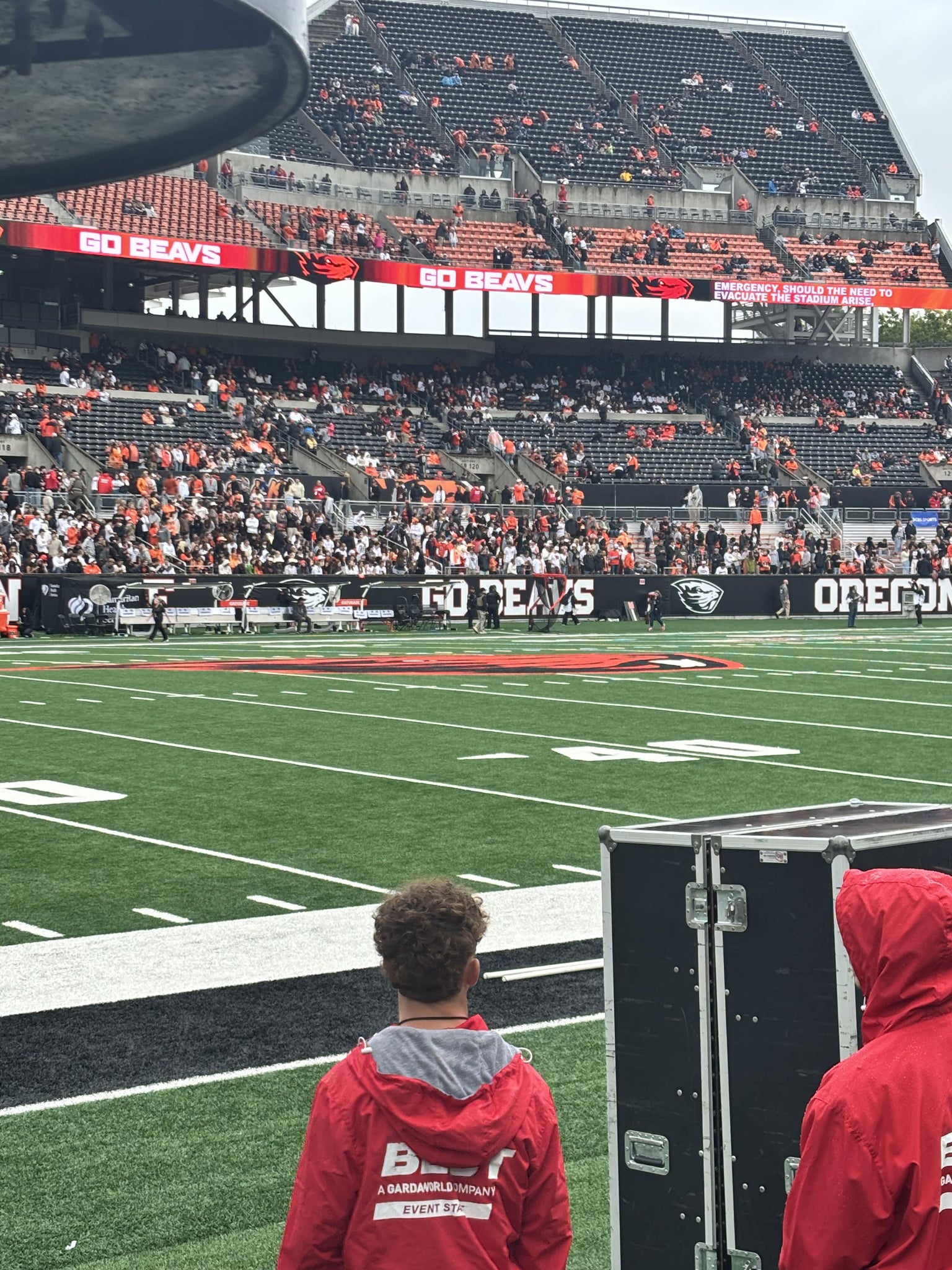 Vue réelle des fans prise de la Section 133 au site Reser Stadium par Bryce M