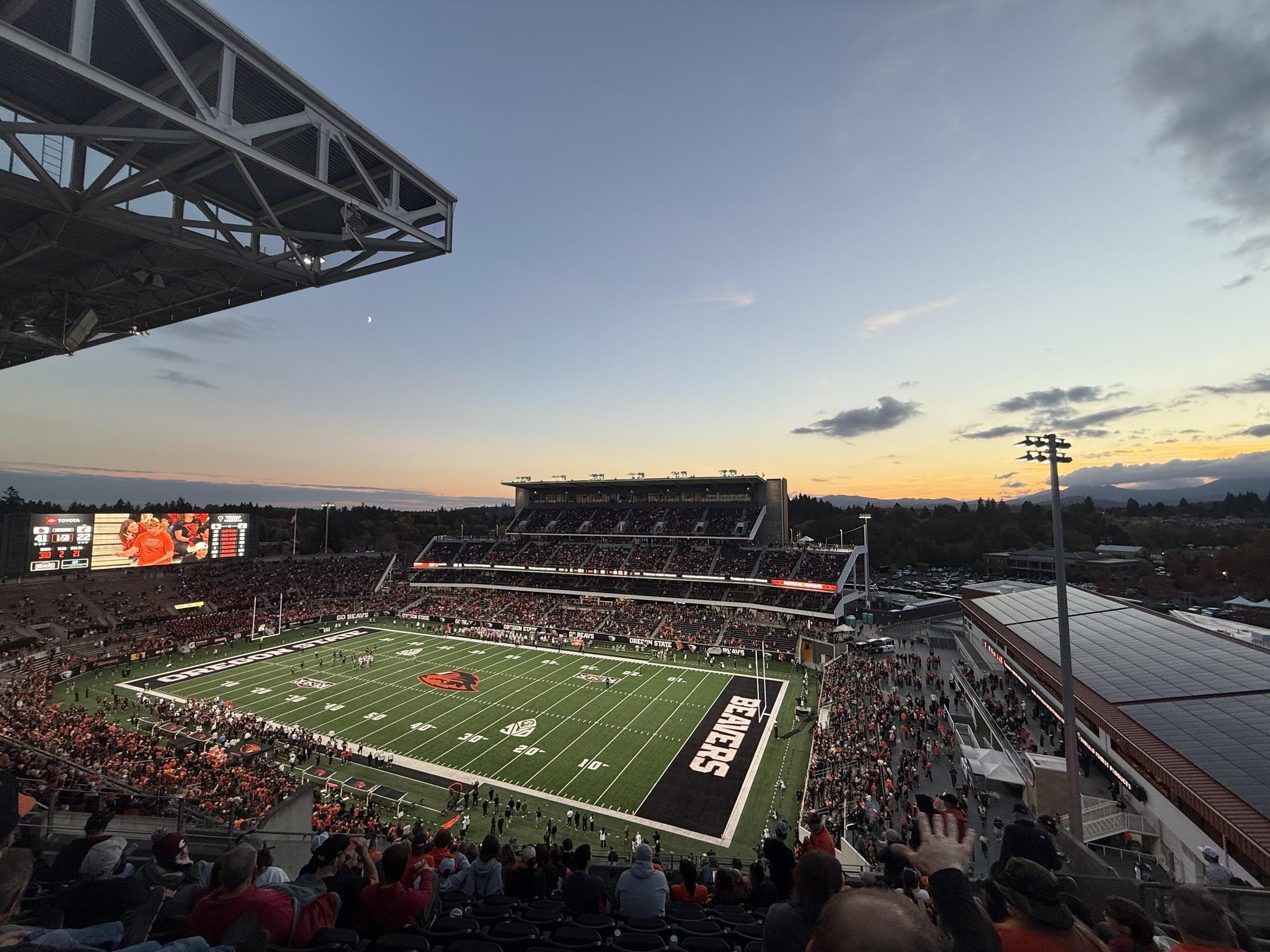 Real Fan View taken from Section 213 at Reser Stadium by Lee J
