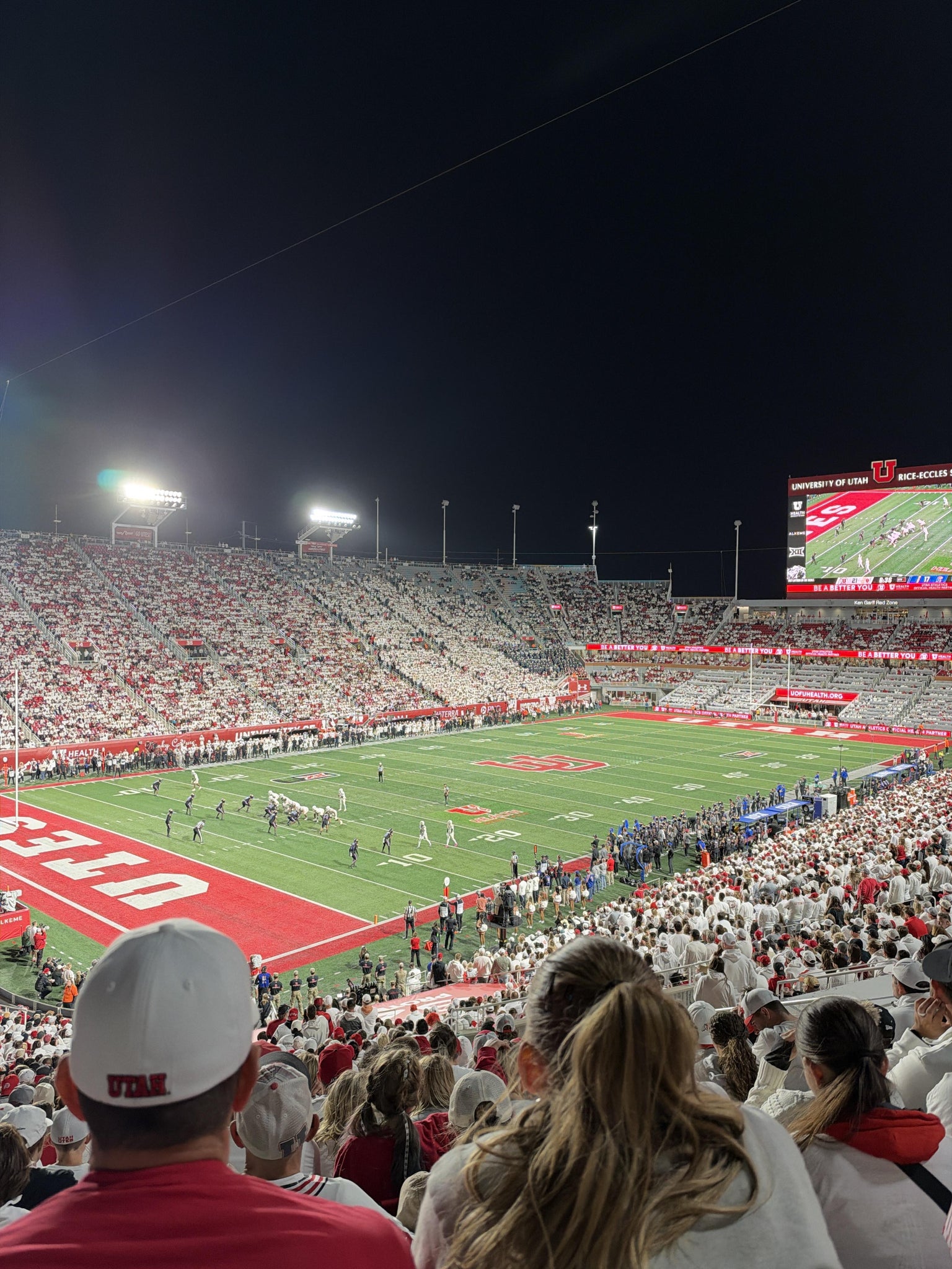 Real Fan View taken from Section 18 at Rice-Eccles Stadium by Julie P
