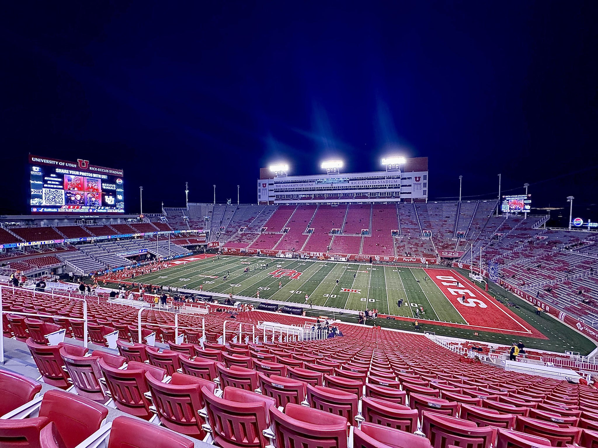 Real Fan View taken from Section 34 at Rice-Eccles Stadium by Justin M