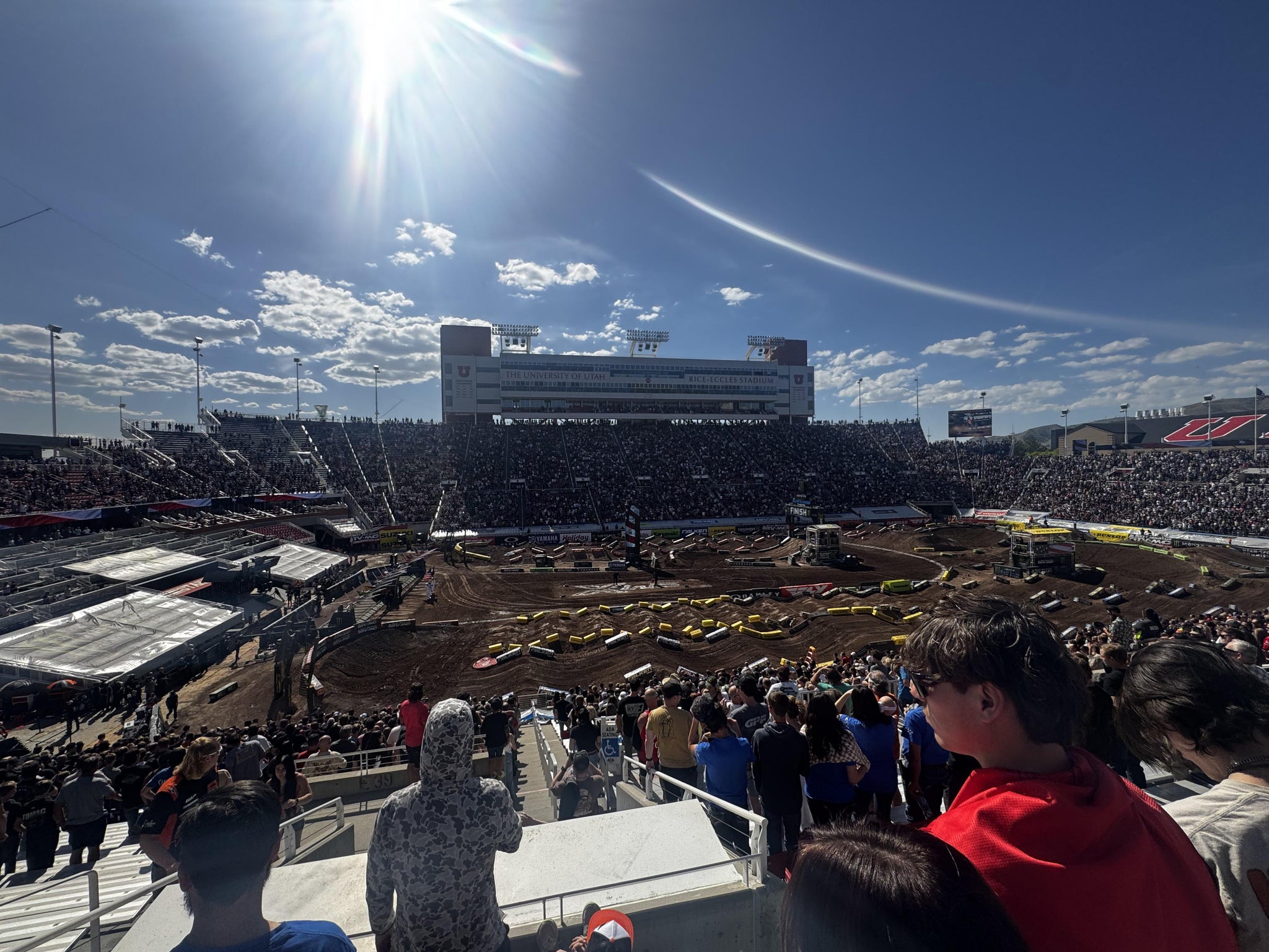 Real Fan View taken from Section 38 at Rice-Eccles Stadium by Jonas P