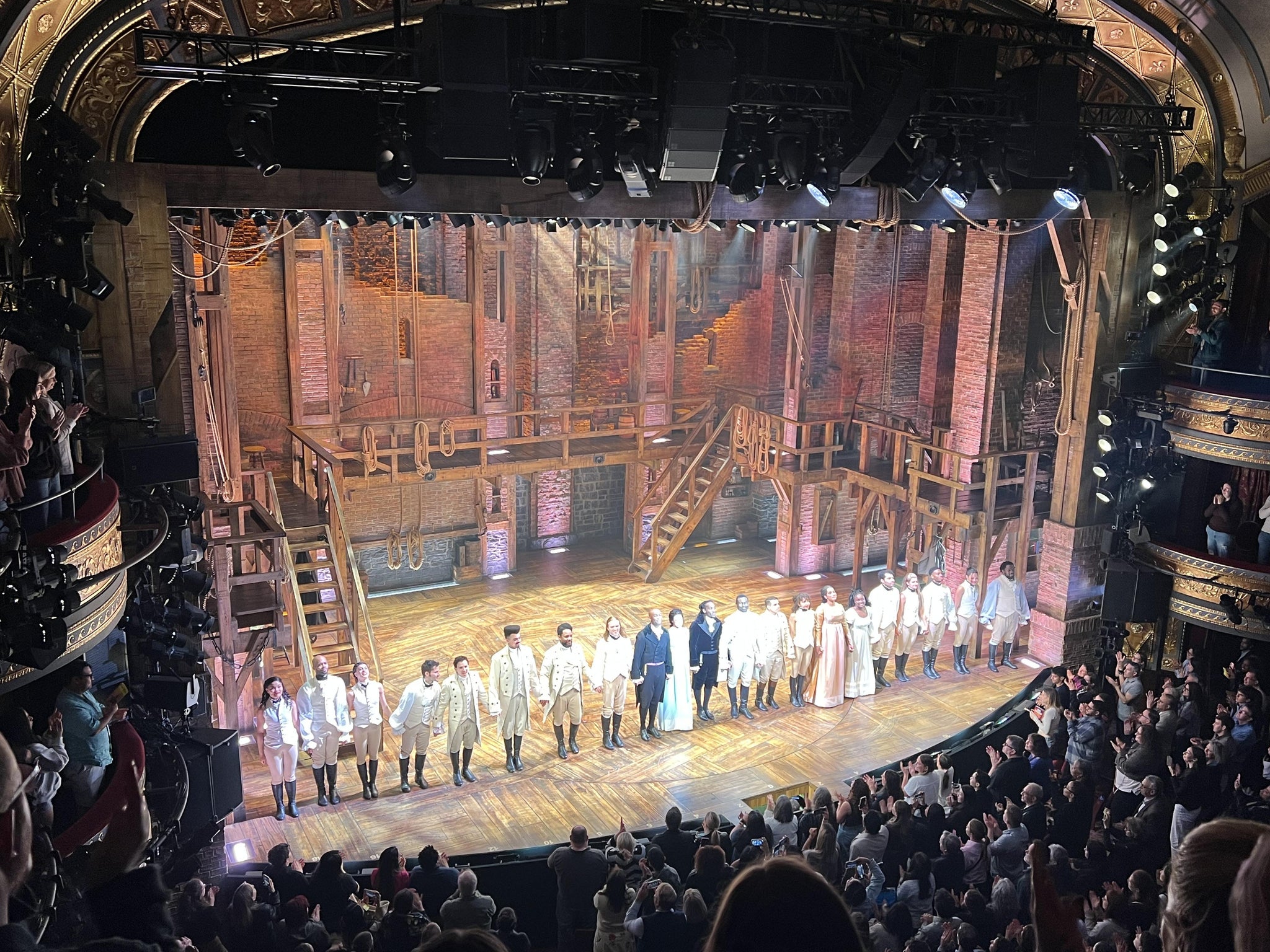 Real Fan View taken from Front Mezzanine at Richard Rodgers Theatre by Nathaniel W