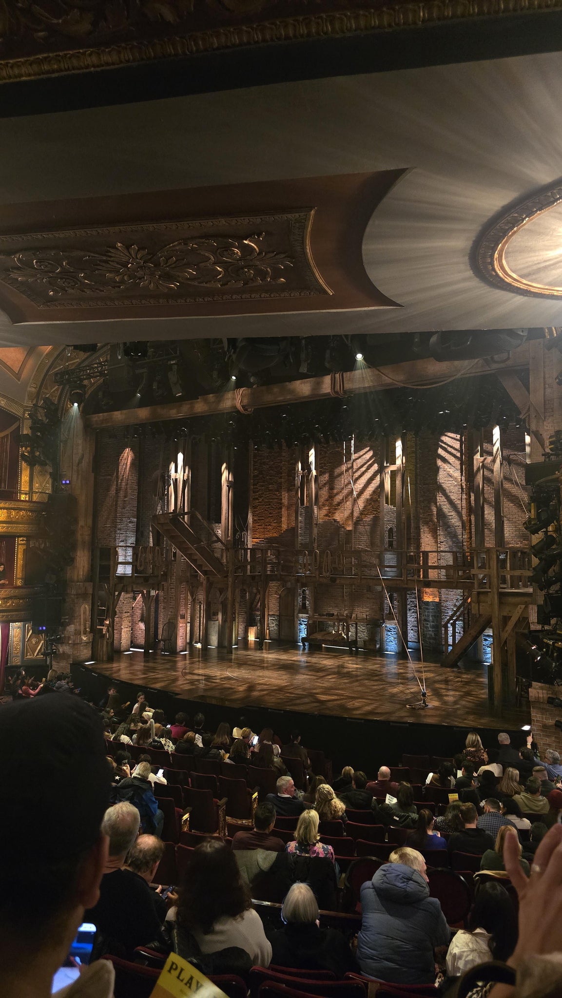 Real Fan View taken from Orchestra at Richard Rodgers Theatre by Daniela H