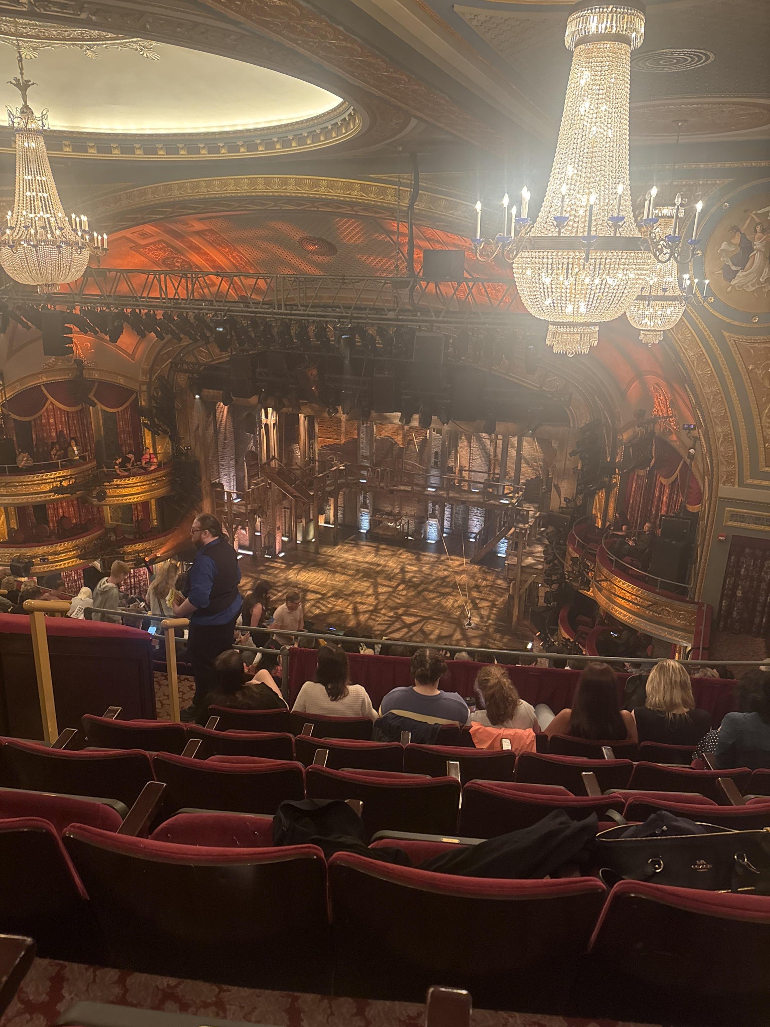 Real Fan View taken from Rear Mezzanine at Richard Rodgers Theatre by Maya F