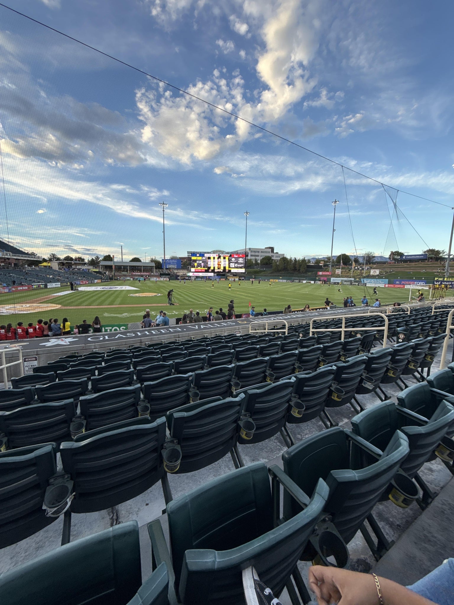 Real Fan View taken from Section 110 at Rio Grande Credit Union Field at Isotopes Park by Angel R