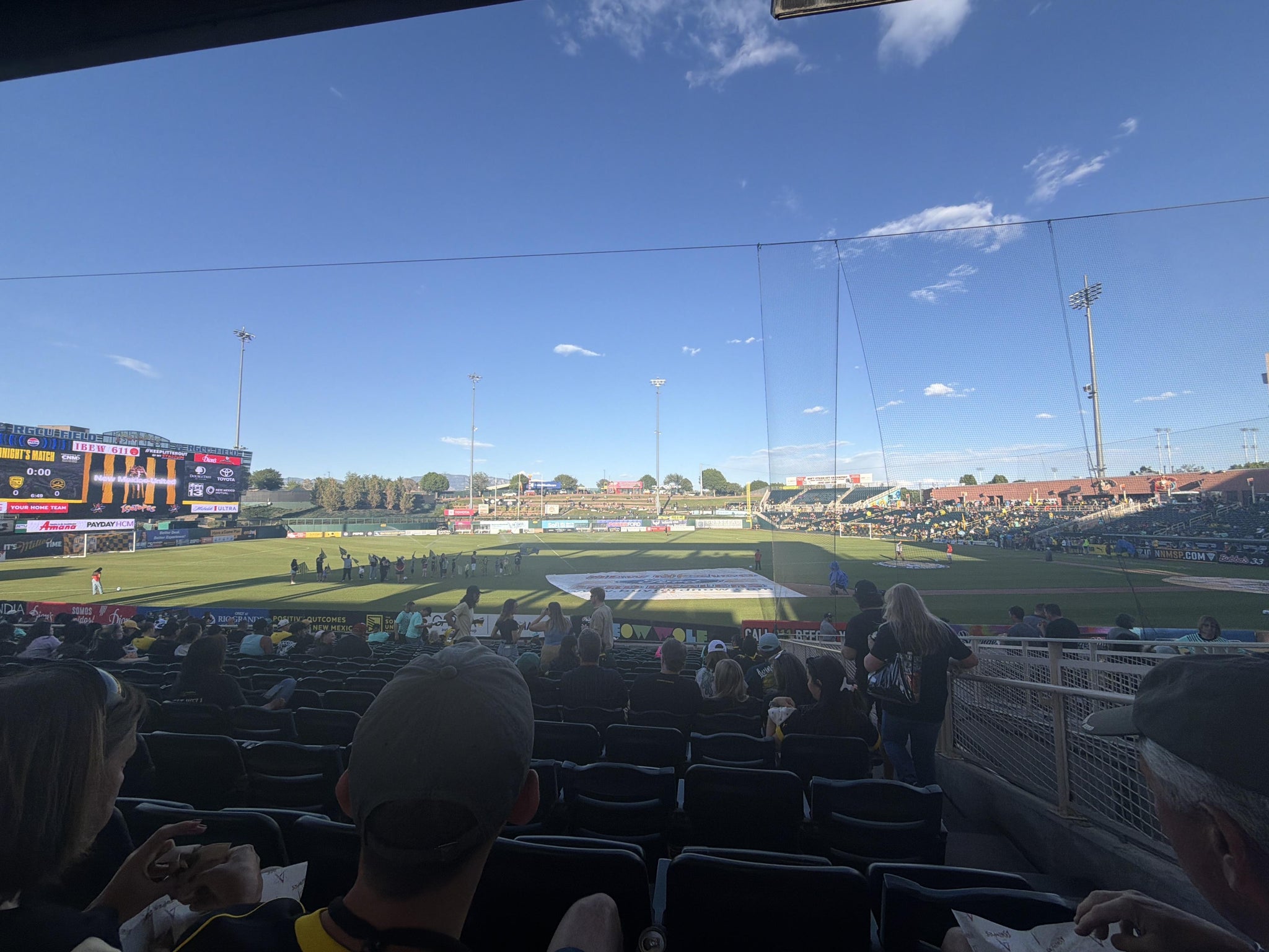 Real Fan View taken from Section 115 at Rio Grande Credit Union Field at Isotopes Park by Clint G