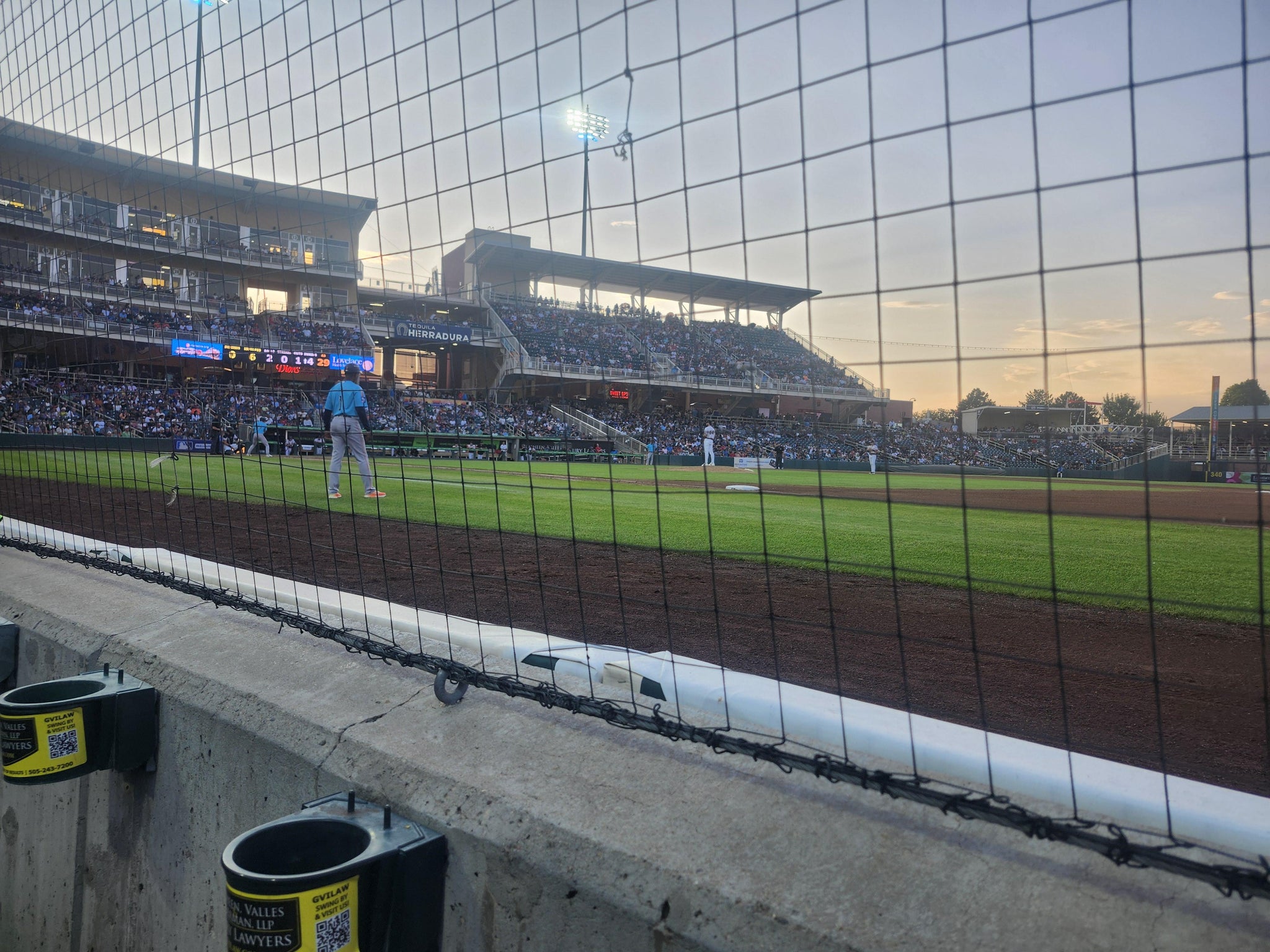 Real Fan View taken from Section 116 at Rio Grande Credit Union Field at Isotopes Park by Kenneth P