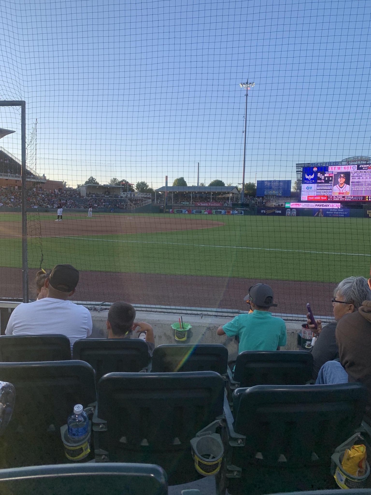Real Fan View taken from Section 118 at Rio Grande Credit Union Field at Isotopes Park by Claudia L