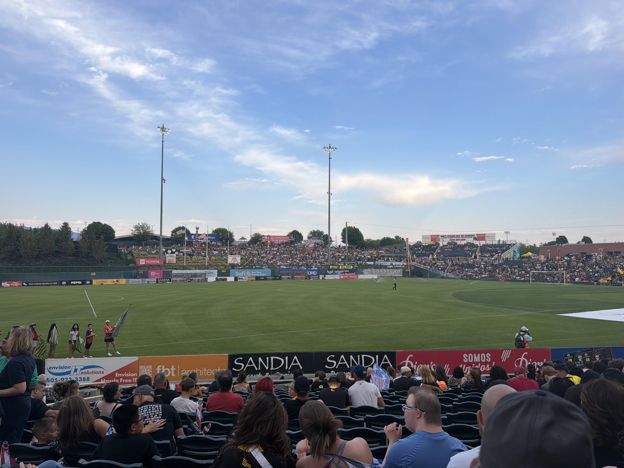 Real Fan View taken from Section 119 at Rio Grande Credit Union Field at Isotopes Park by Erica B