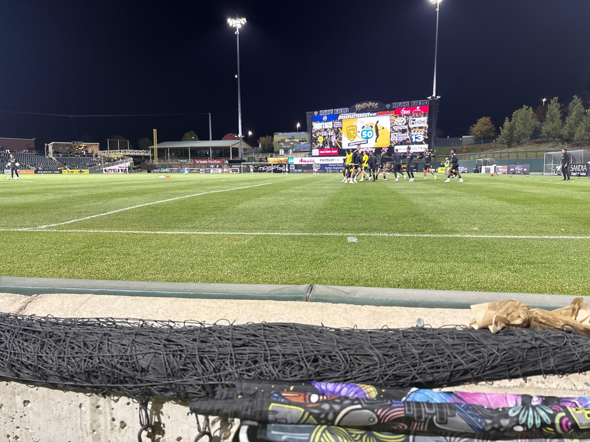 Real Fan View taken from Section 122 at Rio Grande Credit Union Field at Isotopes Park by Kimberly D