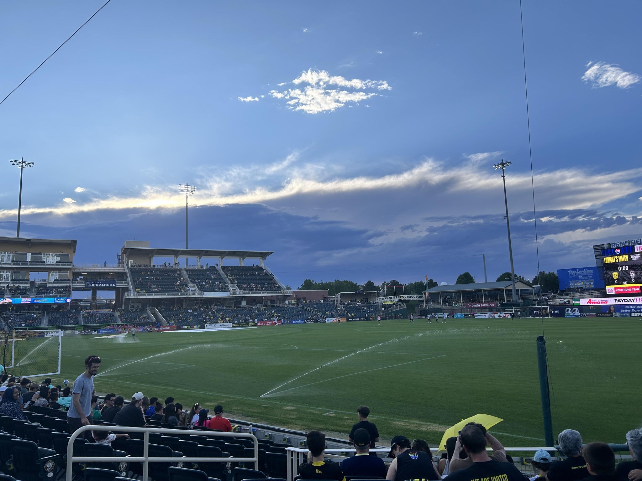 Real Fan View taken from Section 124 at Rio Grande Credit Union Field at Isotopes Park by Vanessa B