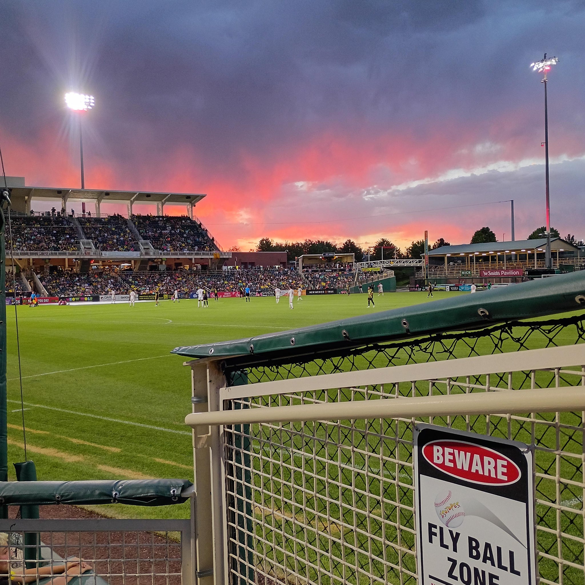 Real Fan View taken from Section 126 at Rio Grande Credit Union Field at Isotopes Park by Michelle D