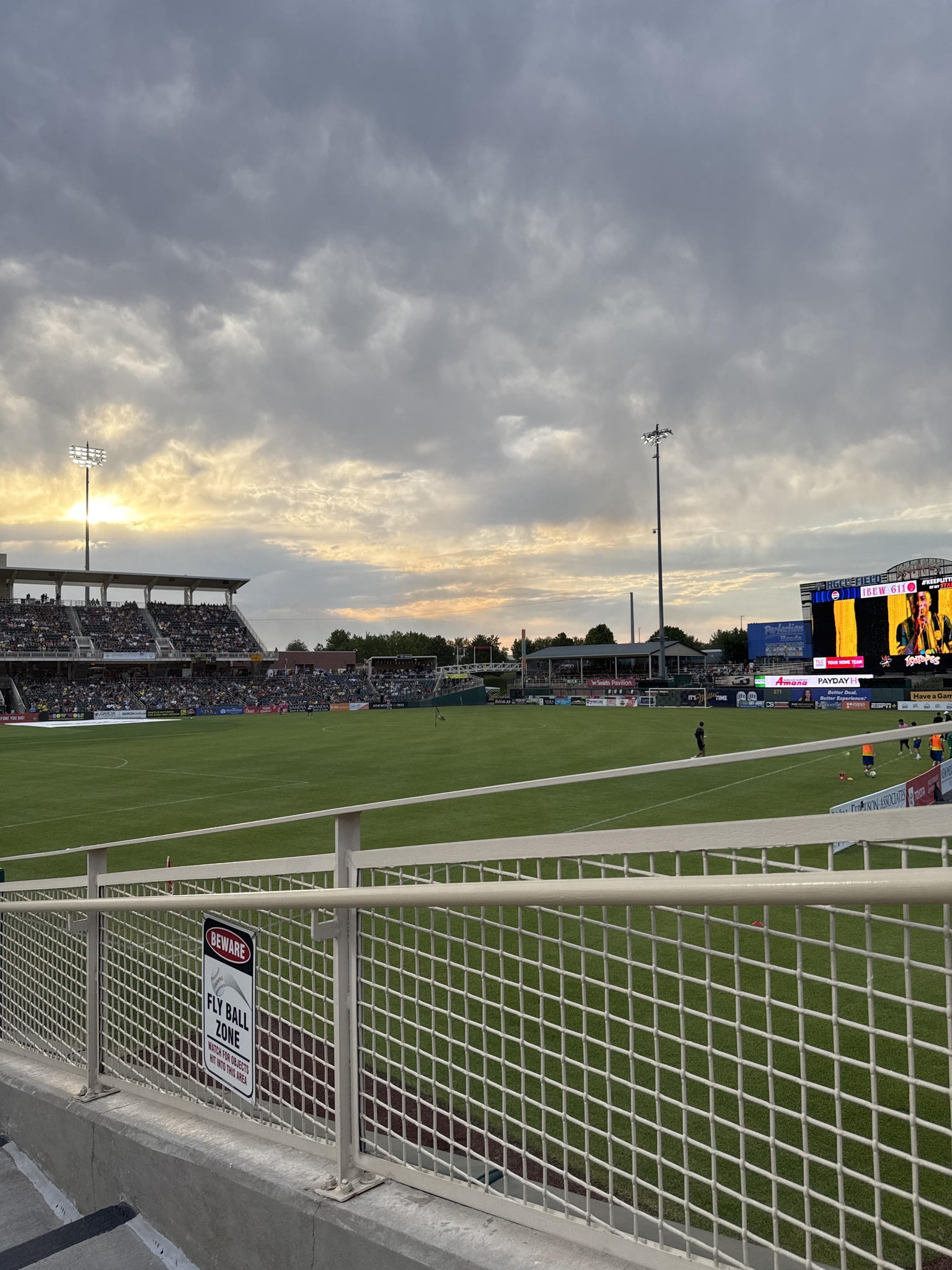 Real Fan View taken from Section 126 at Rio Grande Credit Union Field at Isotopes Park by Destinee S