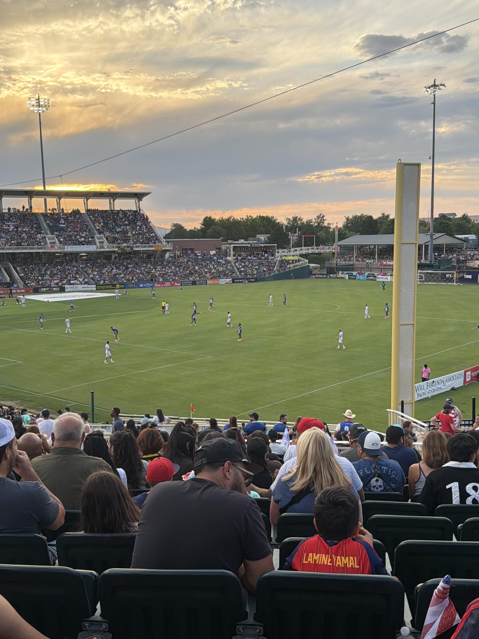 Real Fan View taken from Section 132 at Rio Grande Credit Union Field at Isotopes Park by Karla T