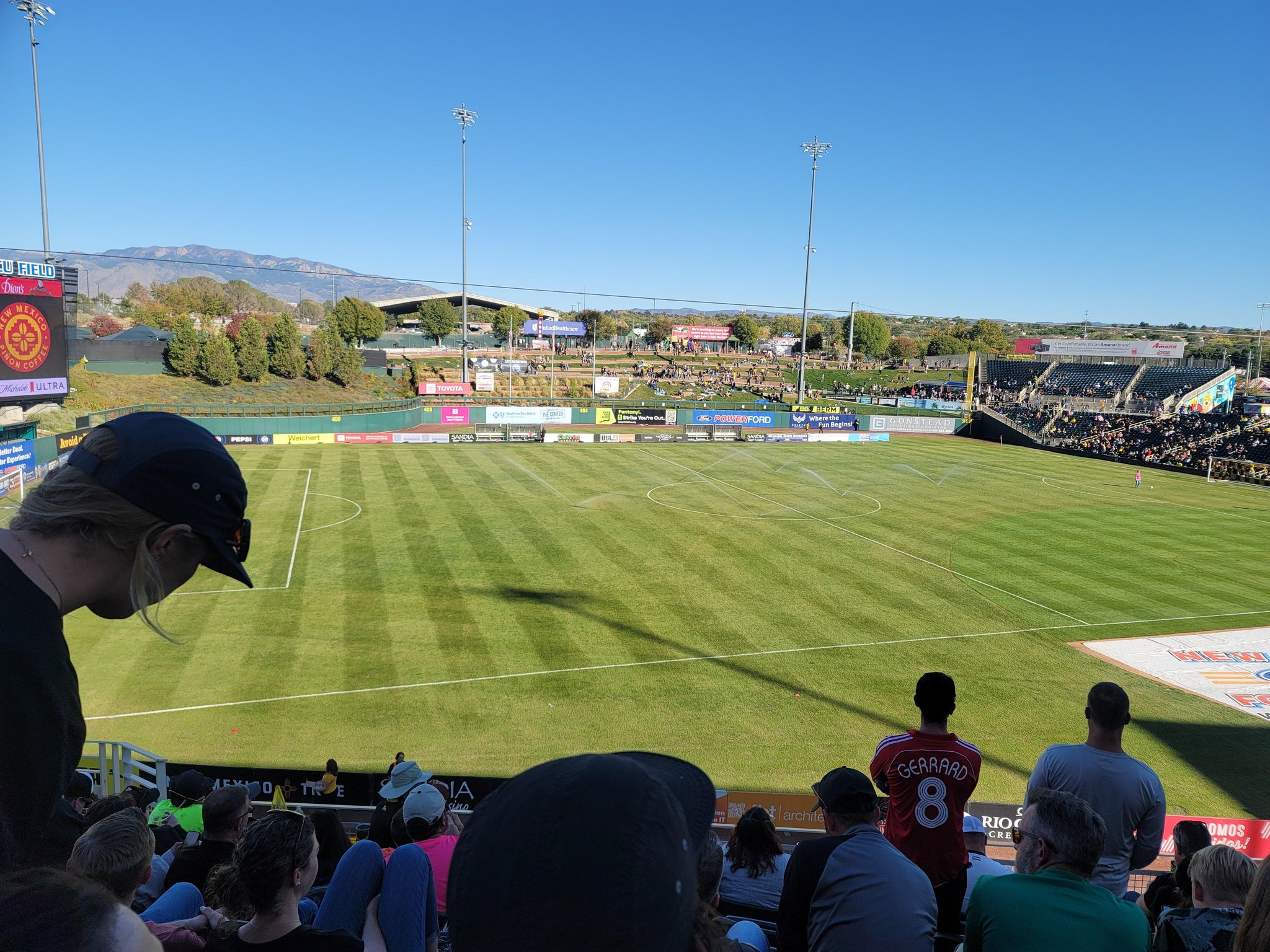 Real Fan View taken from Section 205 at Rio Grande Credit Union Field at Isotopes Park by Rudy L