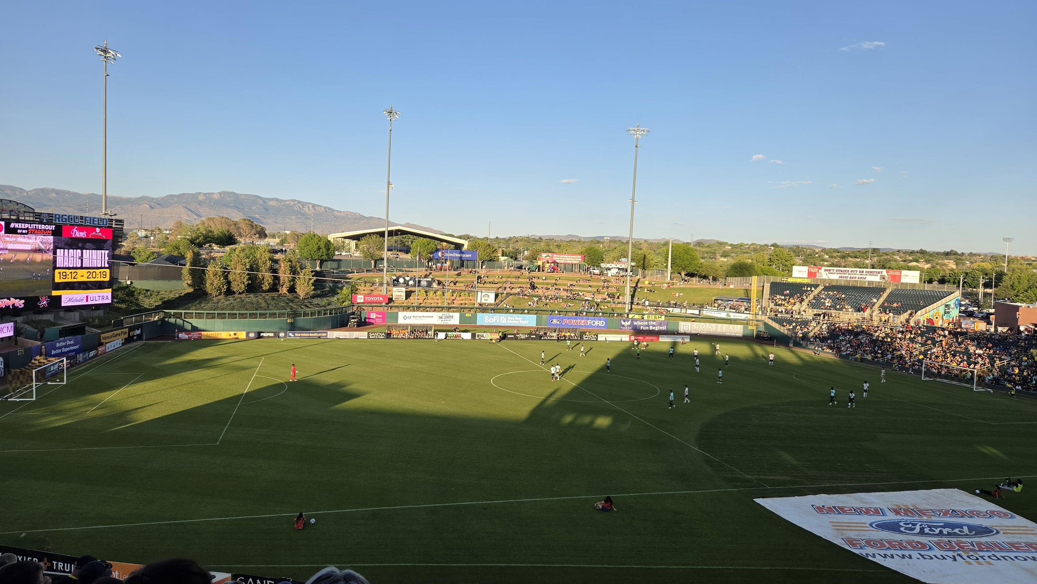 Real Fan View taken from Section 205 at Rio Grande Credit Union Field at Isotopes Park by Laurel J